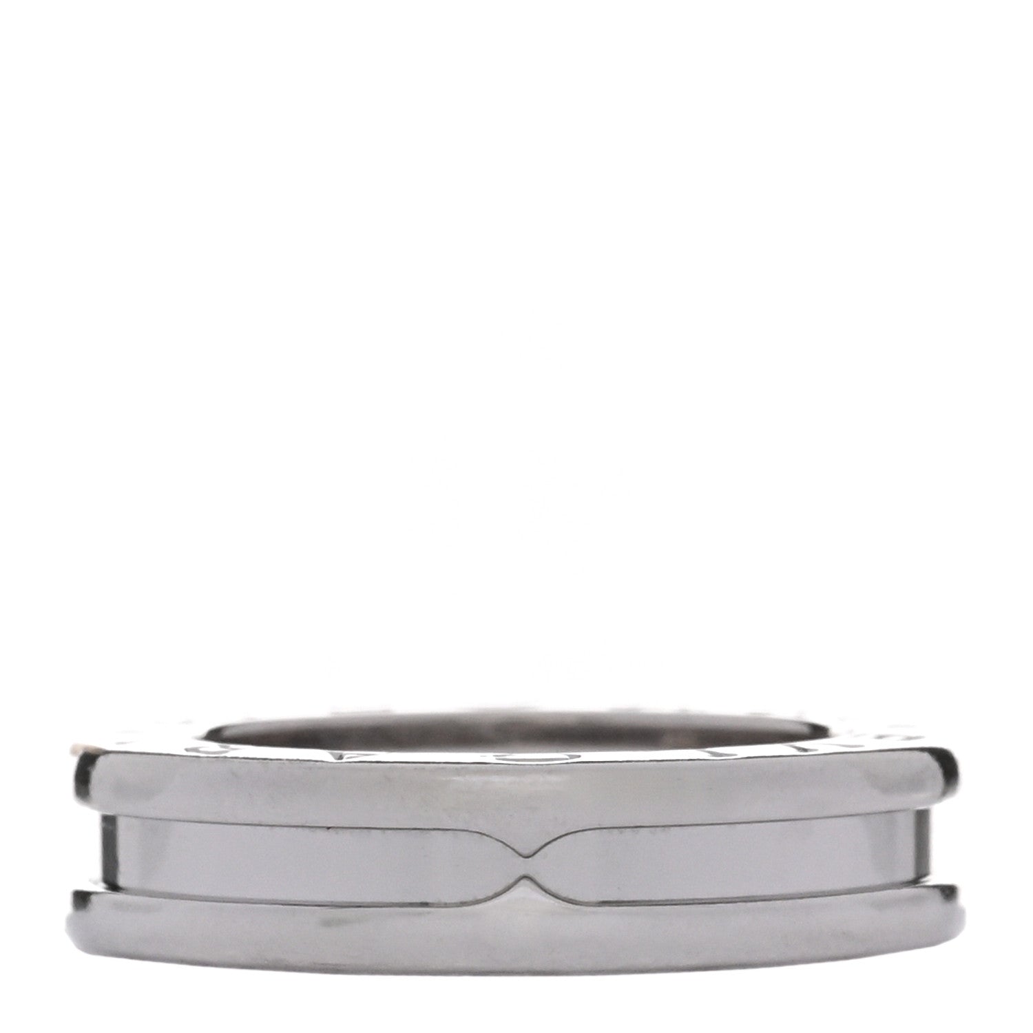 Bulgari 18K White Gold B.Zero1 One-Band Ring 45 3.25 1 of 4