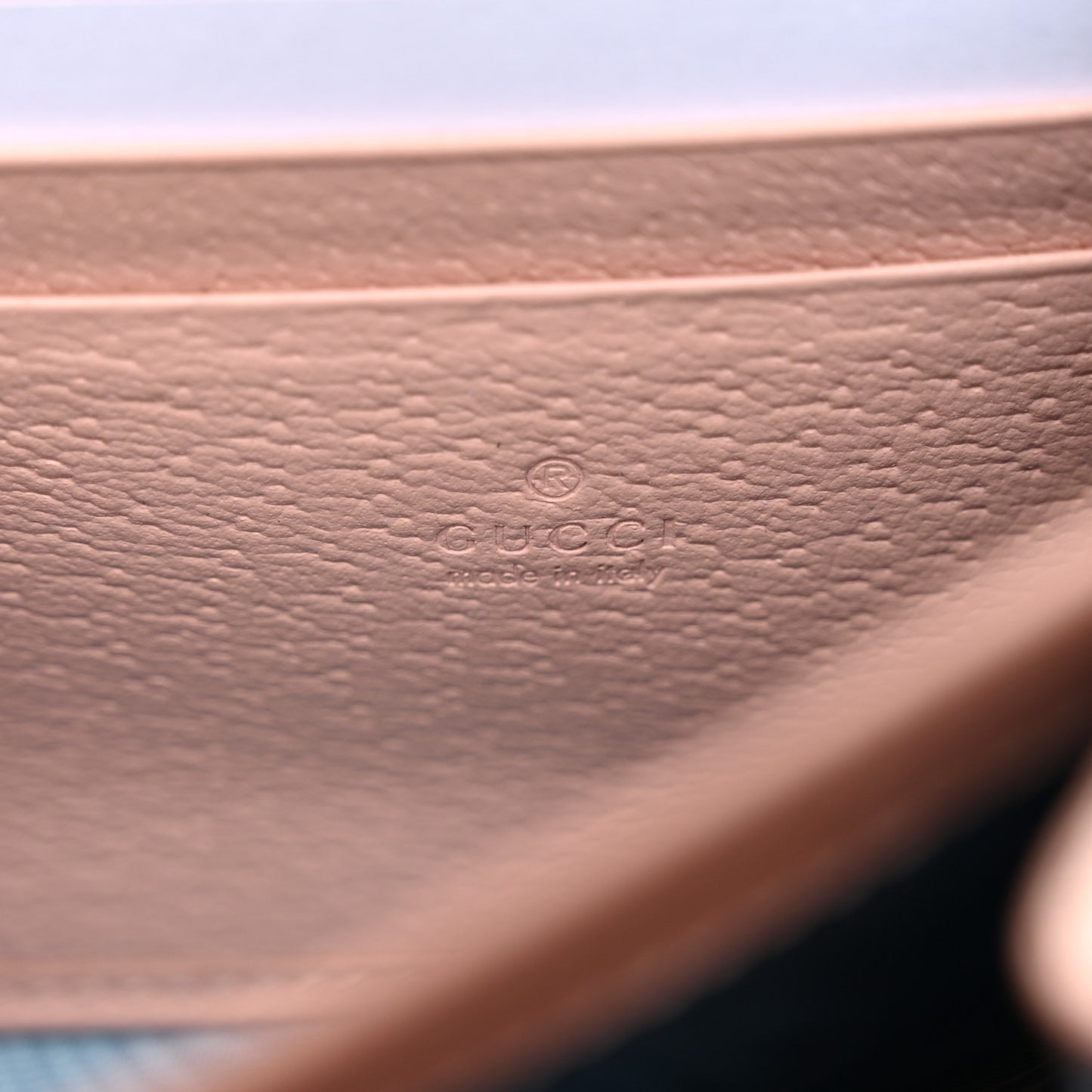 Dollar Calfskin Crystal Garden Dionysus Chain Wallet Pink