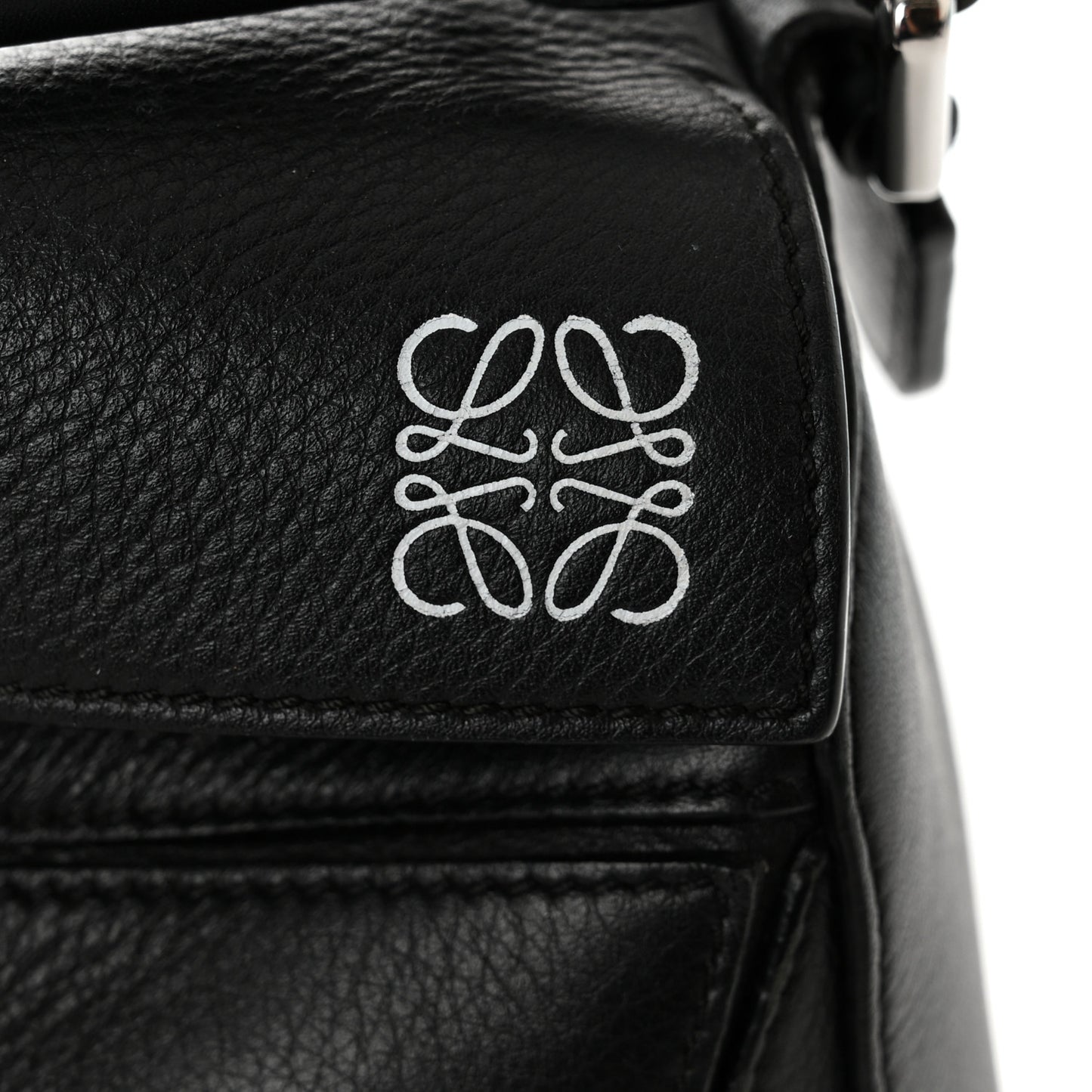 Calfskin Small Puzzle Bag Black