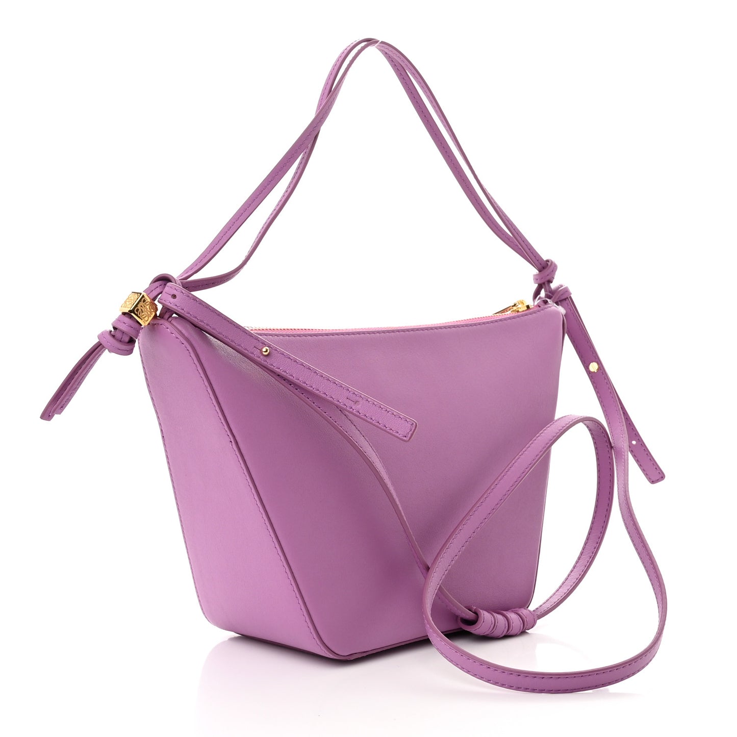 Calfskin Mini Hammock Hobo Purple