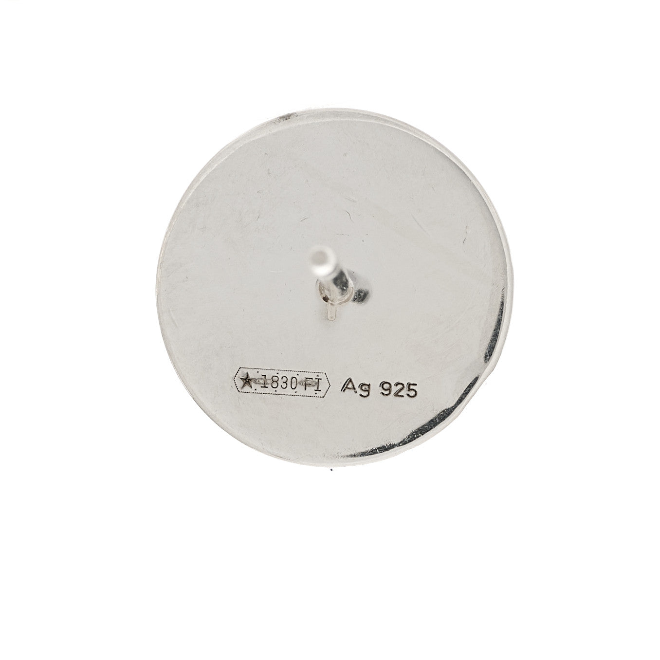 Sterling Silver Round Stud Earrings