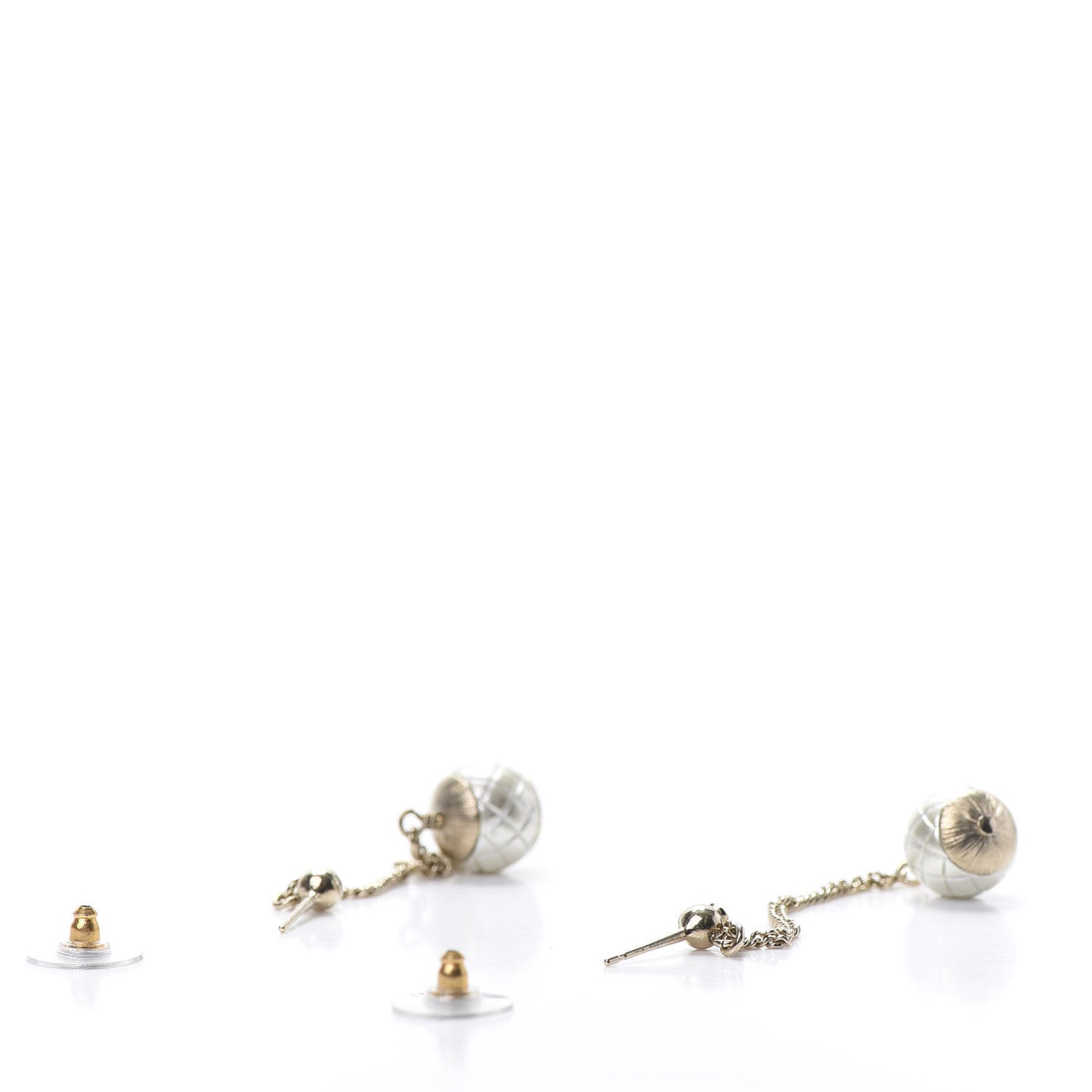 Pearl Dangle Earrings Gold
