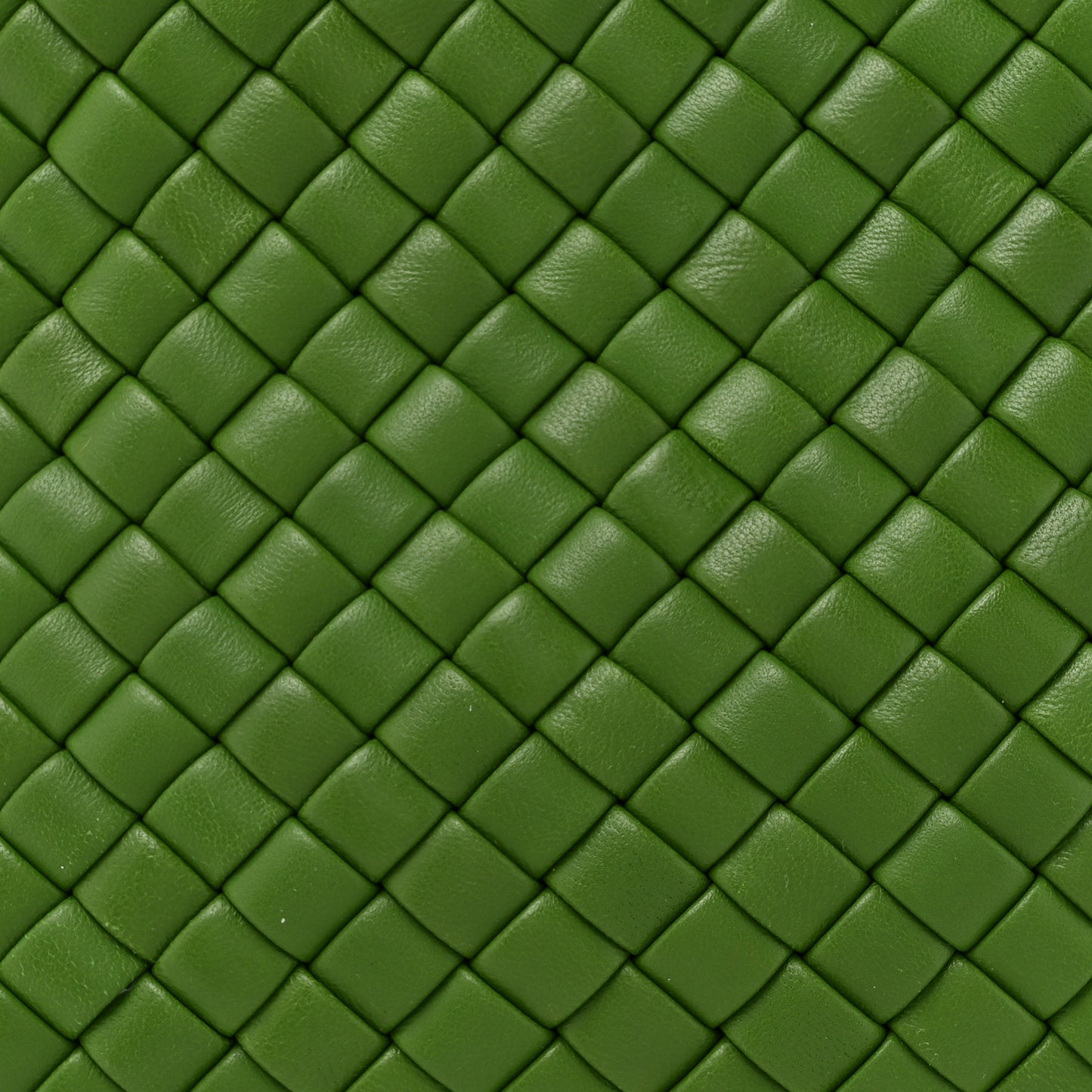 Nappa Intrecciato Small Clicker Shoulder Bag Avocado