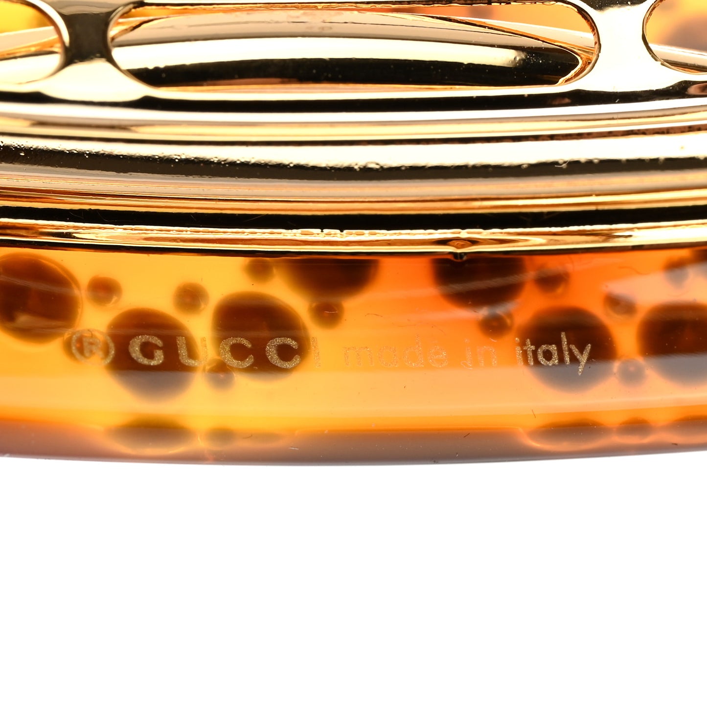Resin Crystal Single Hair Barrette Tortoiseshell