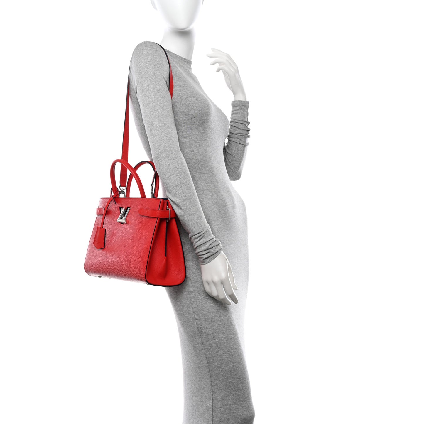 Epi Twist Tote Coquelicot