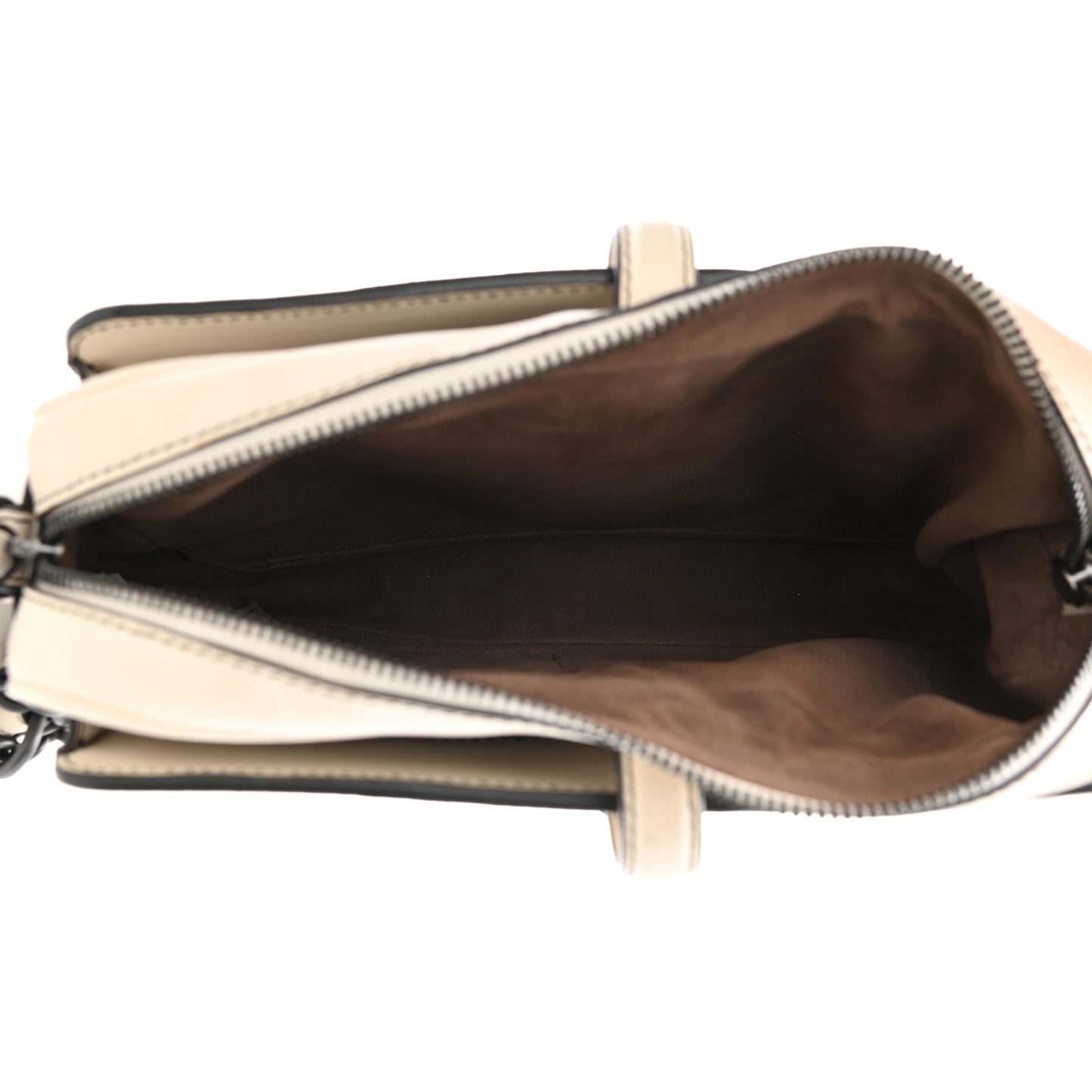 Nappa Intrecciato Medium Camera Shoulder Bag Beige