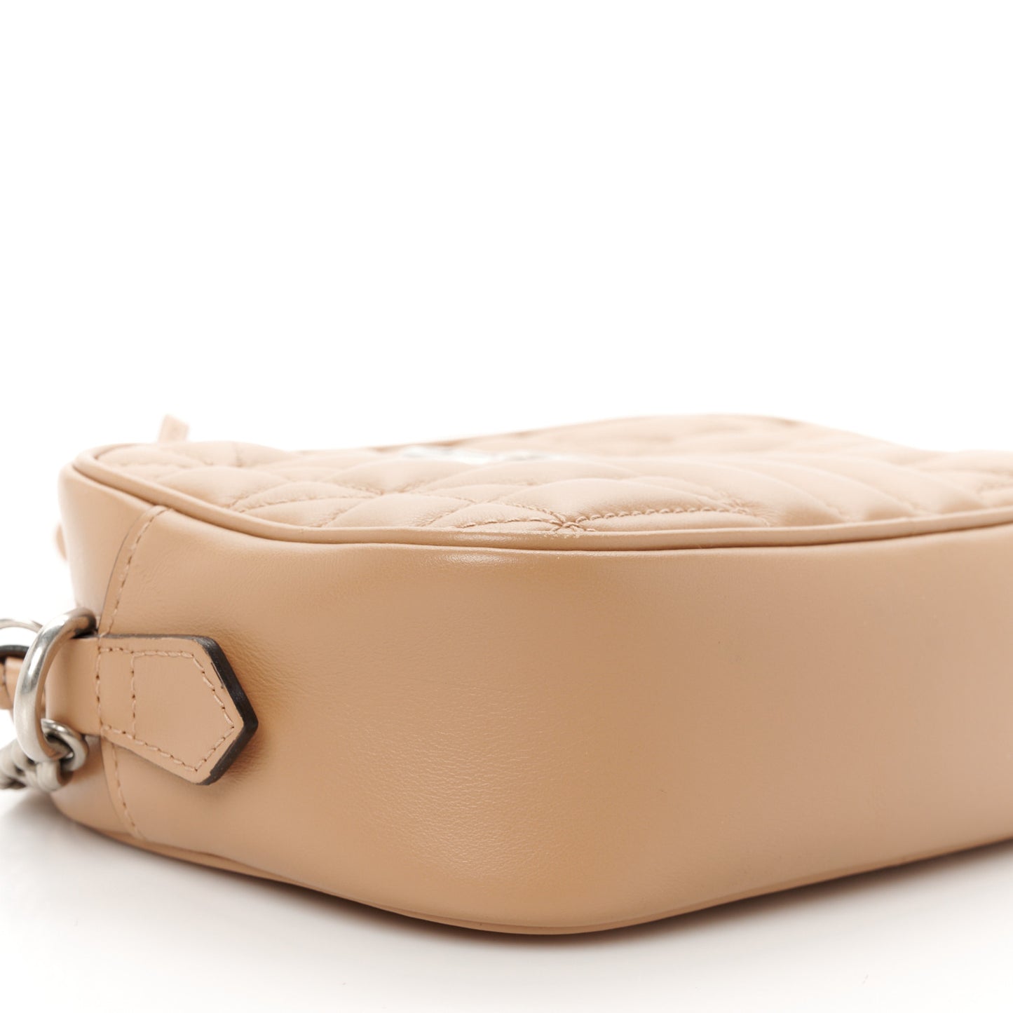 Calfskin Matelasse Aria Mini GG Marmont Chain Shoulder Bag Camelia