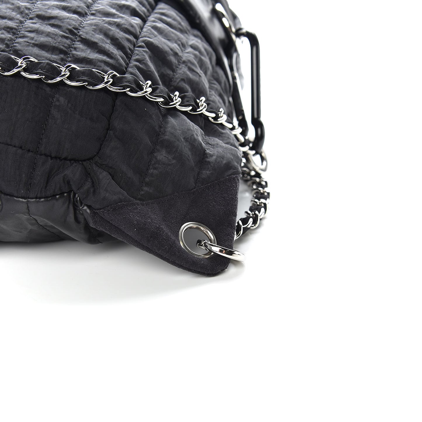 Nylon Drawstring Backpack Black