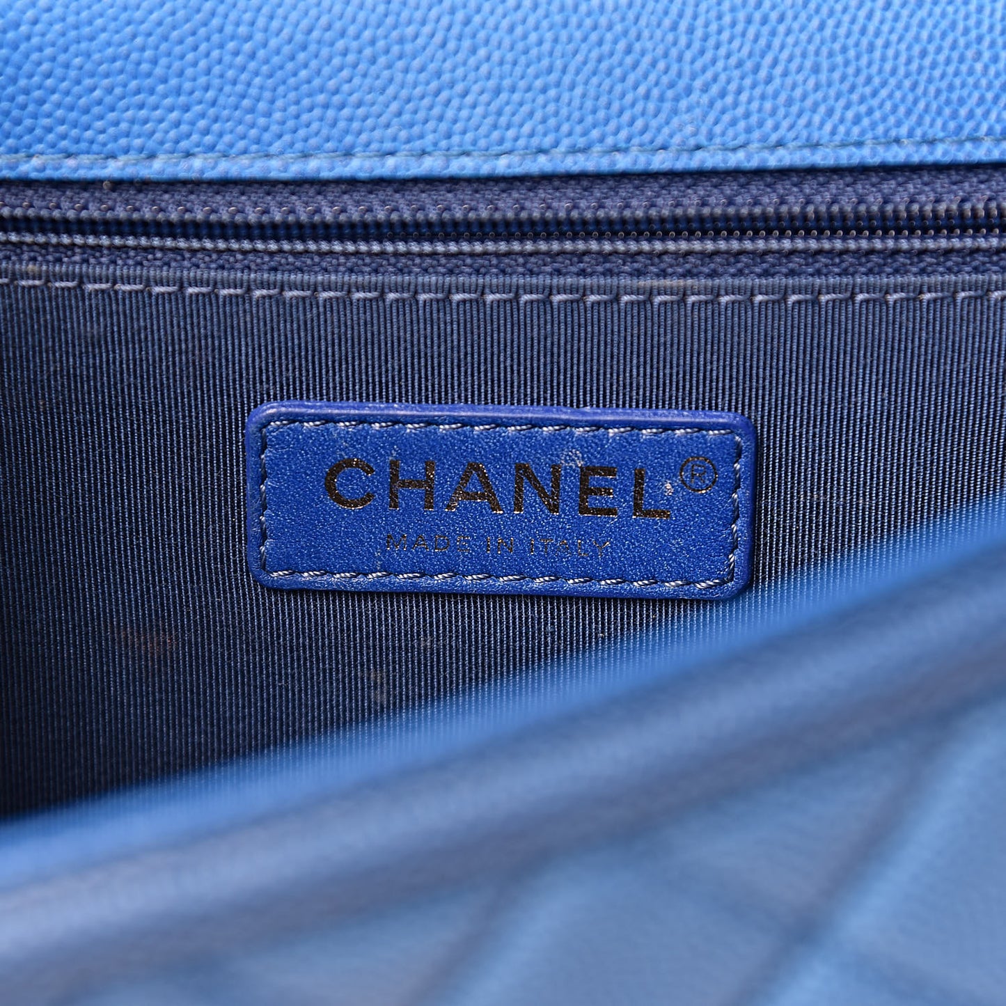 Caviar Quilted Medium Sunset On The Sea Flap Blue