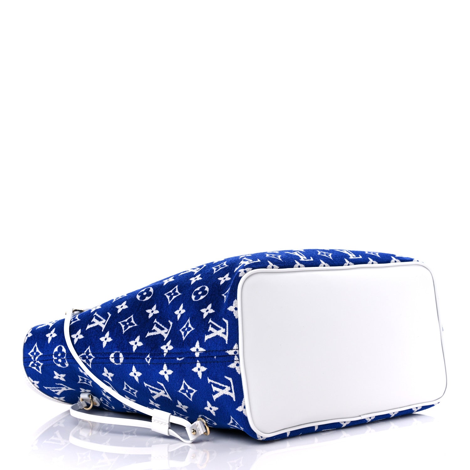 Louis Vuitton Jacquard Velvet Monogram LV Match Neverfull MM Bleu 5 of 9