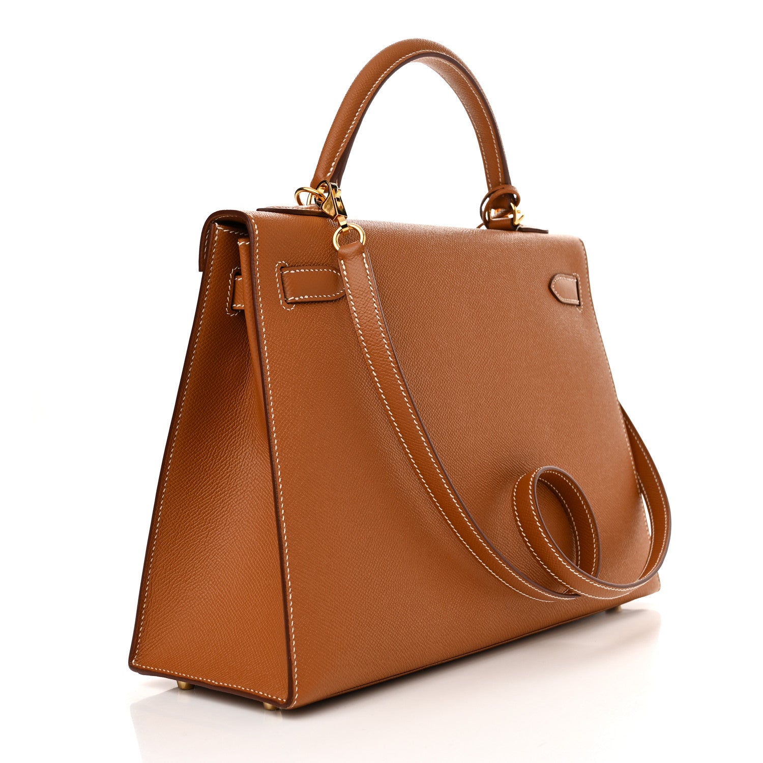 Hermes Epsom Kelly Sellier 32 Gold 3 of 12