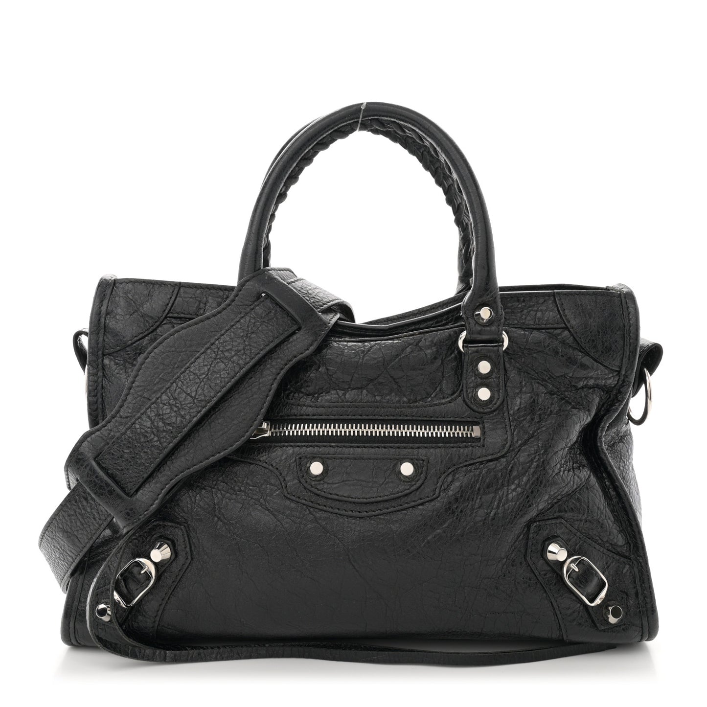 Agneau Classic Silver Hardware S City Black