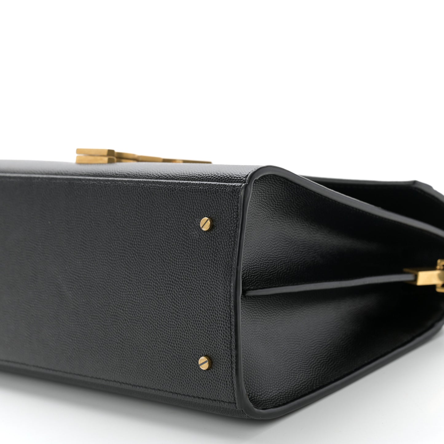 Grain de Poudre Medium Classic Monogram Cassandra Top Handle Black Rouge Legion