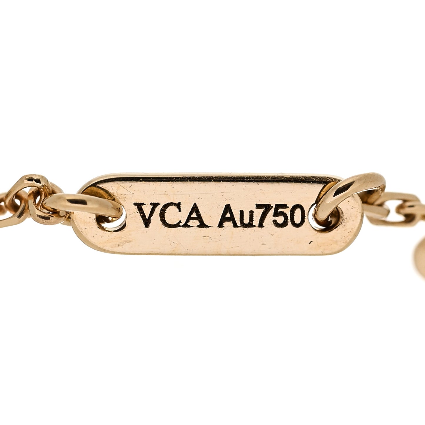 18K Yellow Gold Mother of Pearl Sweet Alhambra Bracelet