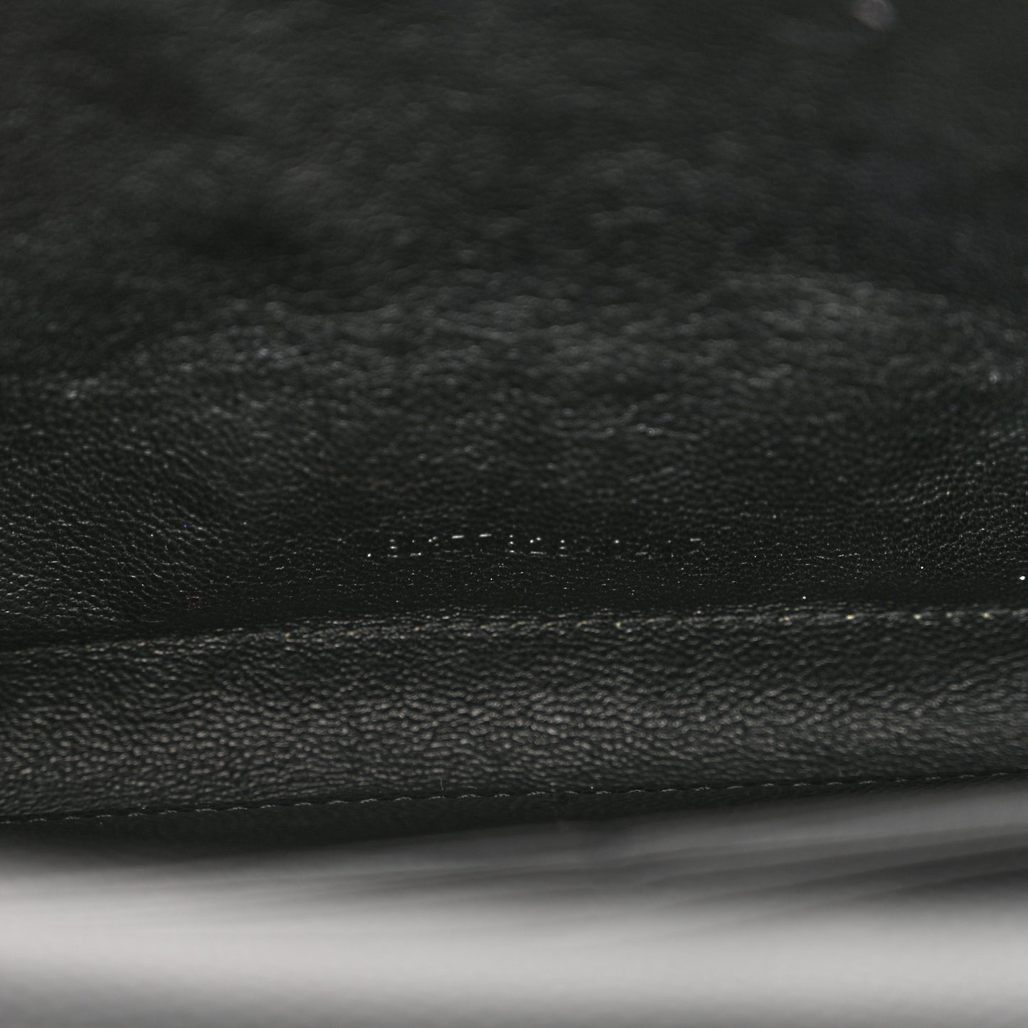 Grain De Poudre Matelasse Chevron Monogram Chain Wallet Black