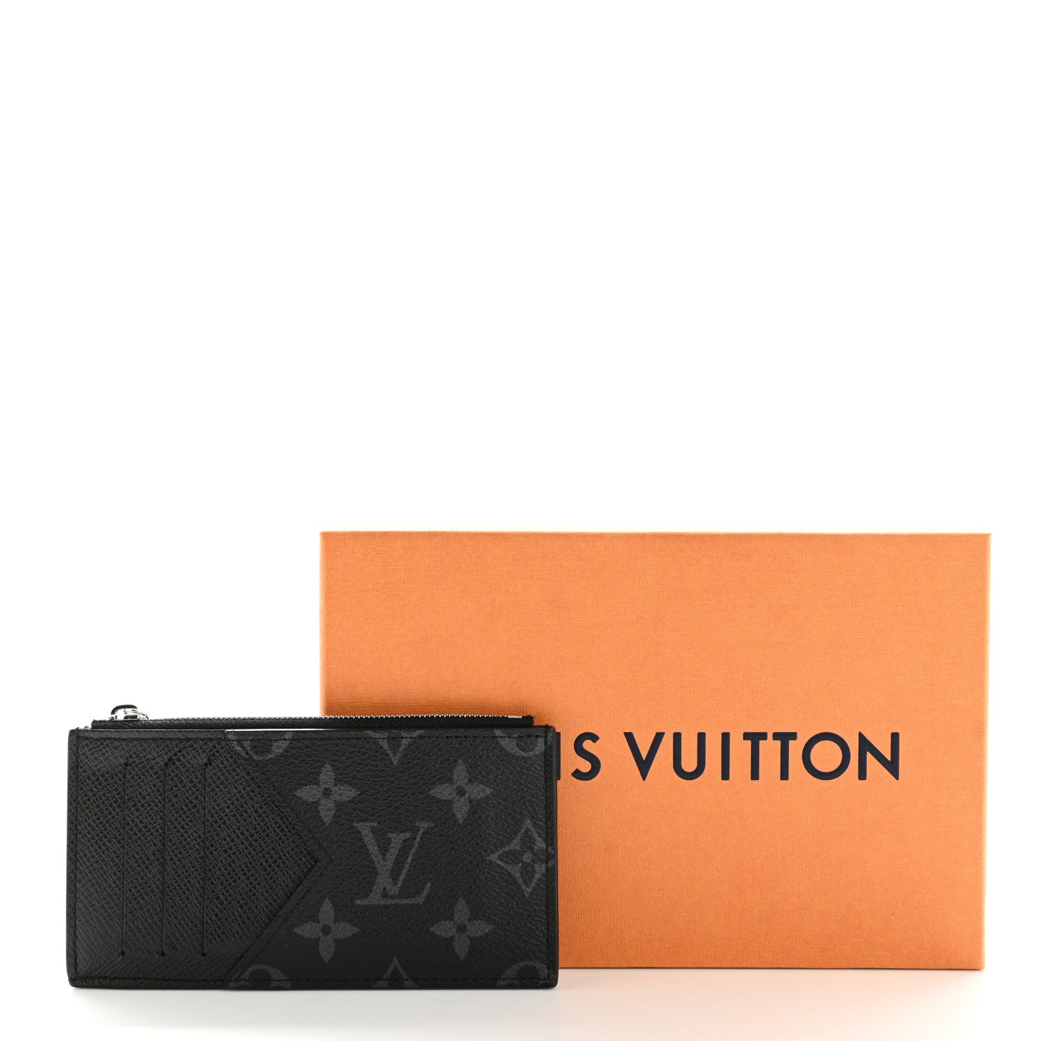Louis Vuitton Monogram Eclipse Taiga Coin Card Holder 9 of 9