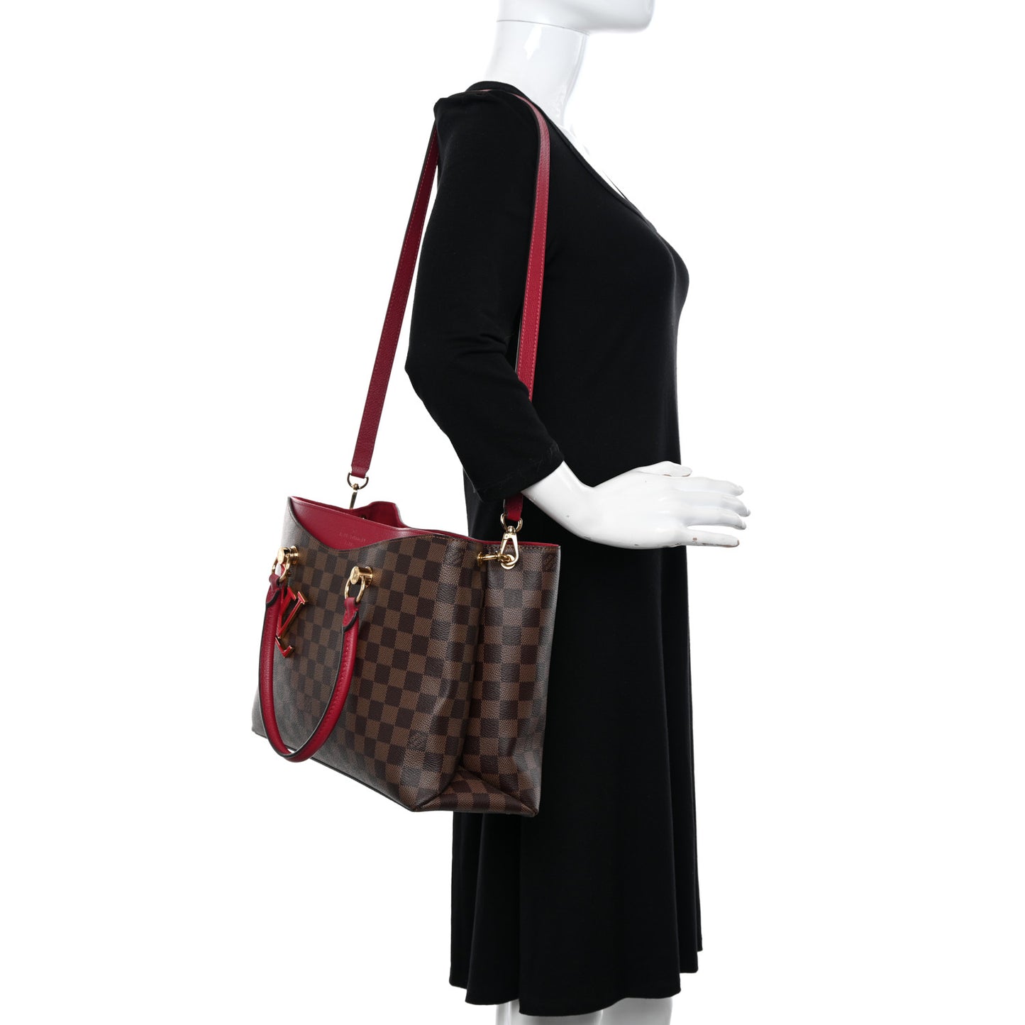 Damier Ebene LV Riverside Lie De Vin