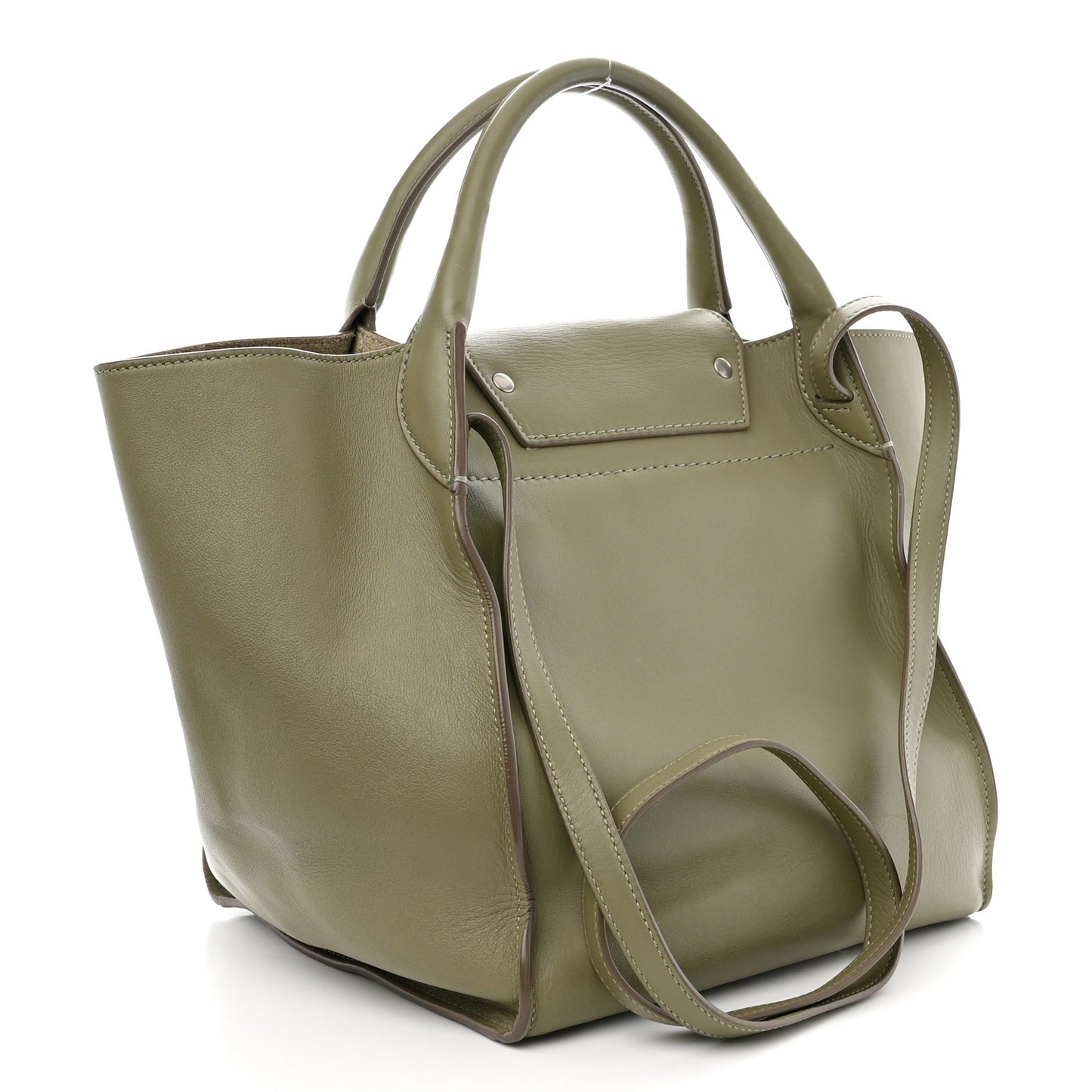 Smooth Calfskin Small Big Bag Sage