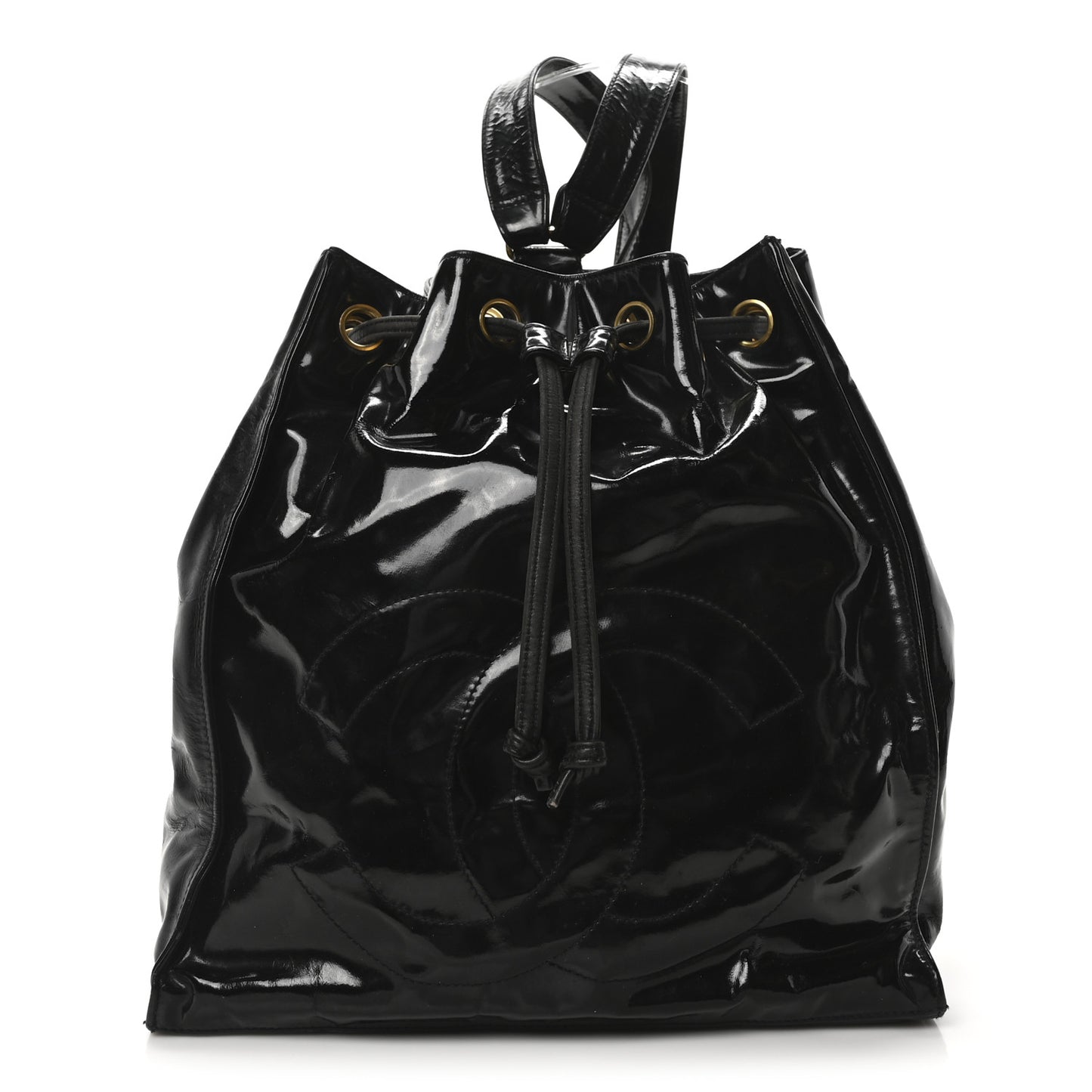 Paten Timeless CC Drawstring Backpack Black