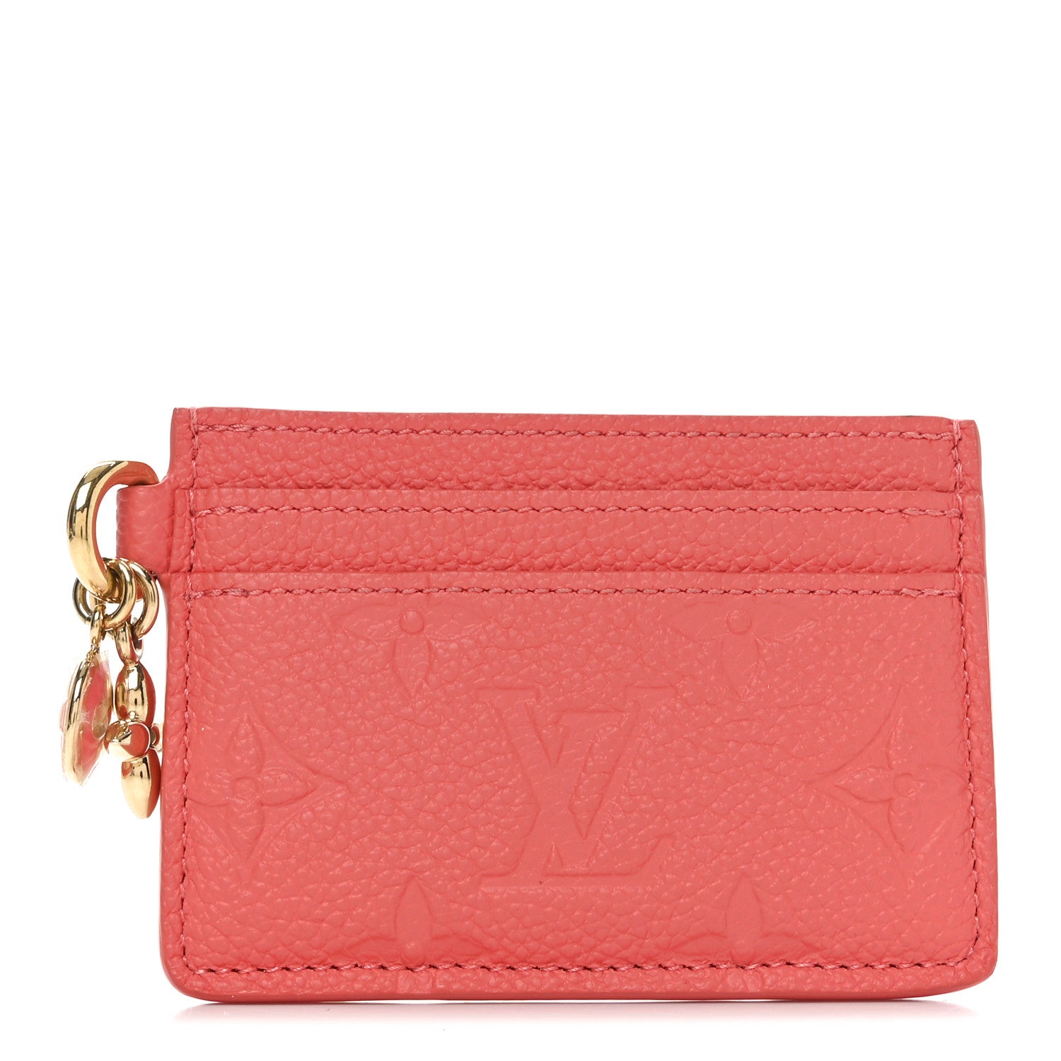 Louis Vuitton Empreinte Monogram LV Charms Card Holder Sweet Coral 1 of 6