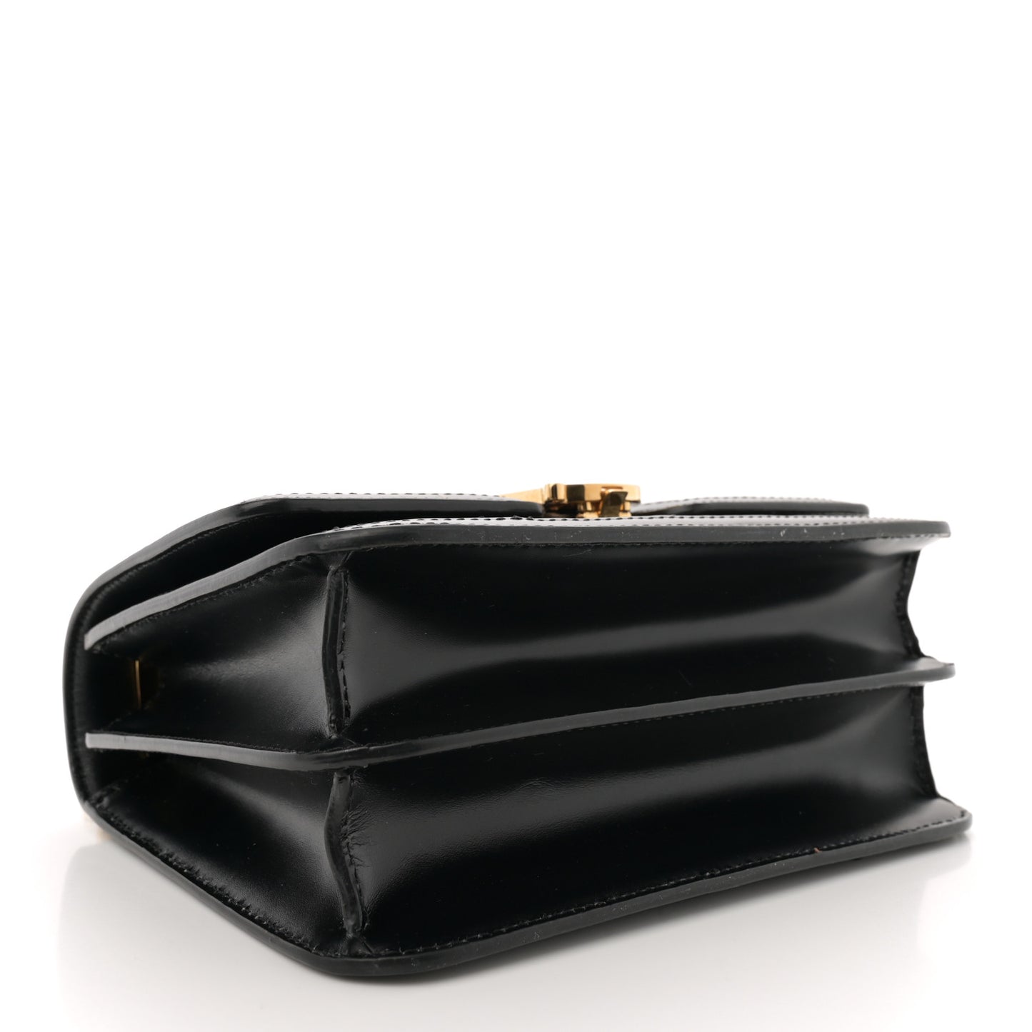Calfskin Monogram Embossed Small TB Chain Bag Black