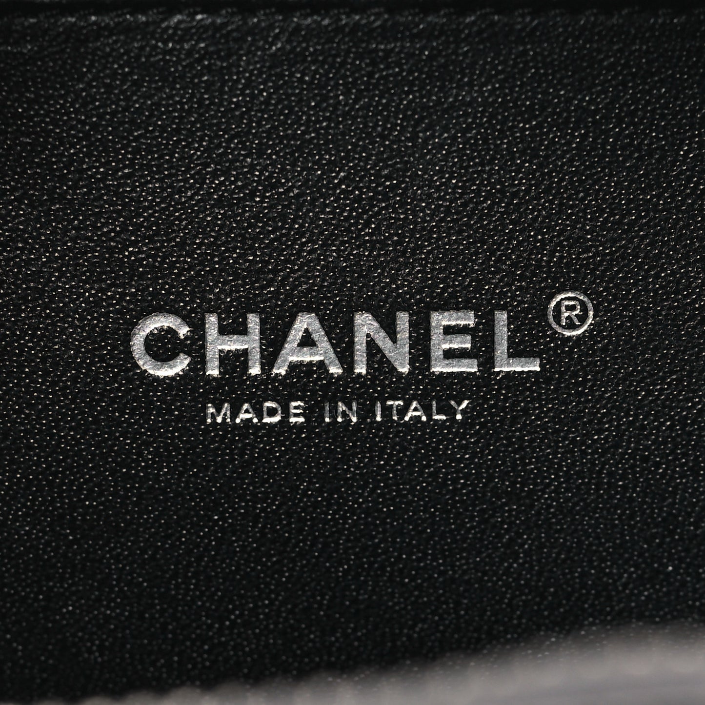 Caviar Quilted Small CC Filigree Vanity Case Dark Grey