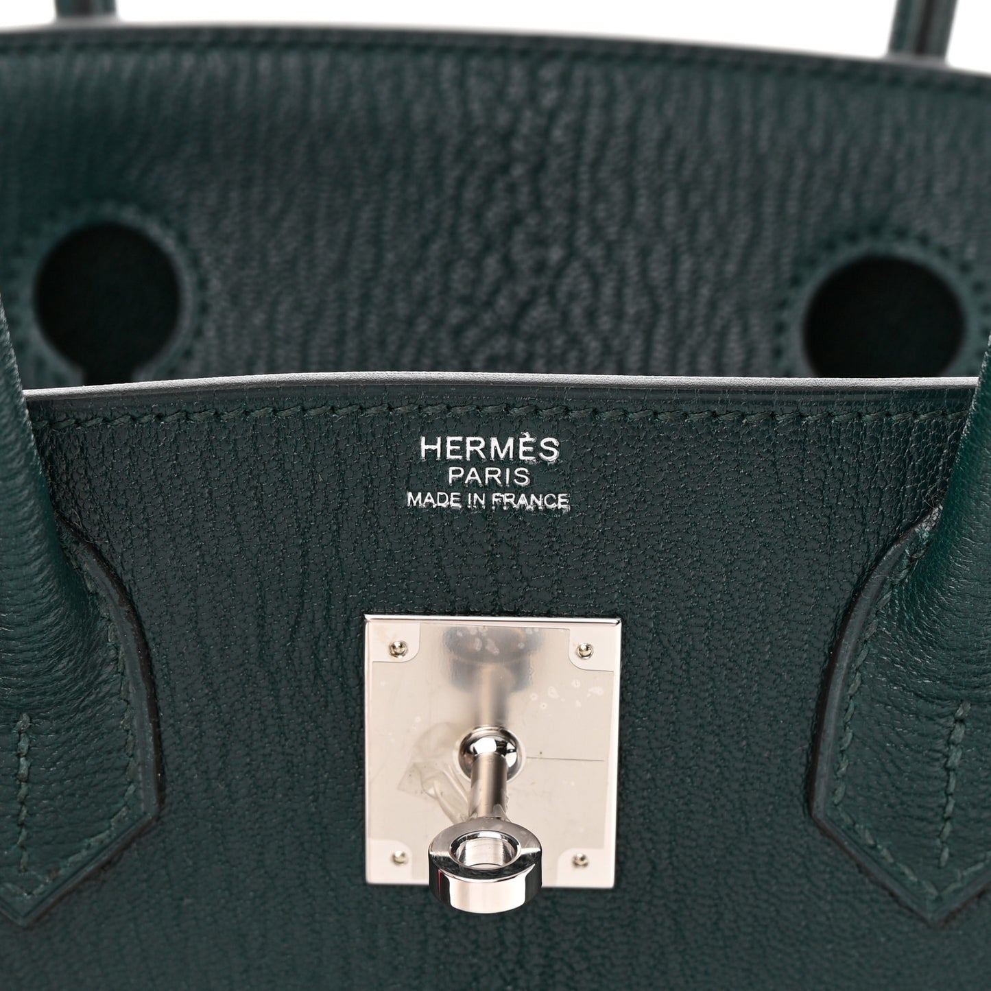 Chevre de Coromandel Birkin 30 Vert Cypress