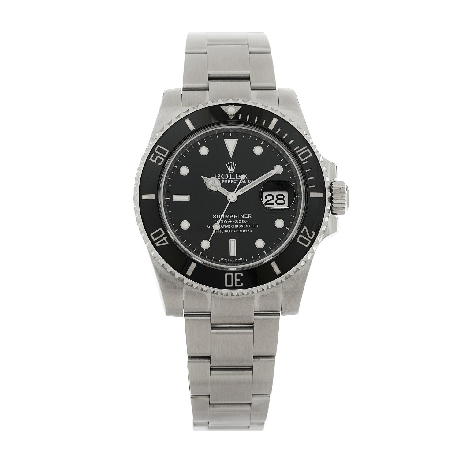 Rolex Stainless Steel 40mm Oyster Perpetual Submariner Date Watch