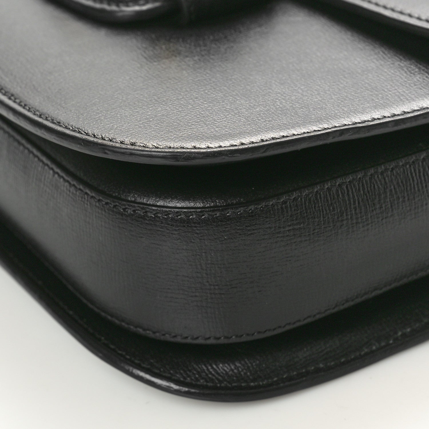 Gucci Azalea Calfskin Horsebit 1955 Shoulder Bag Black 9 of 10