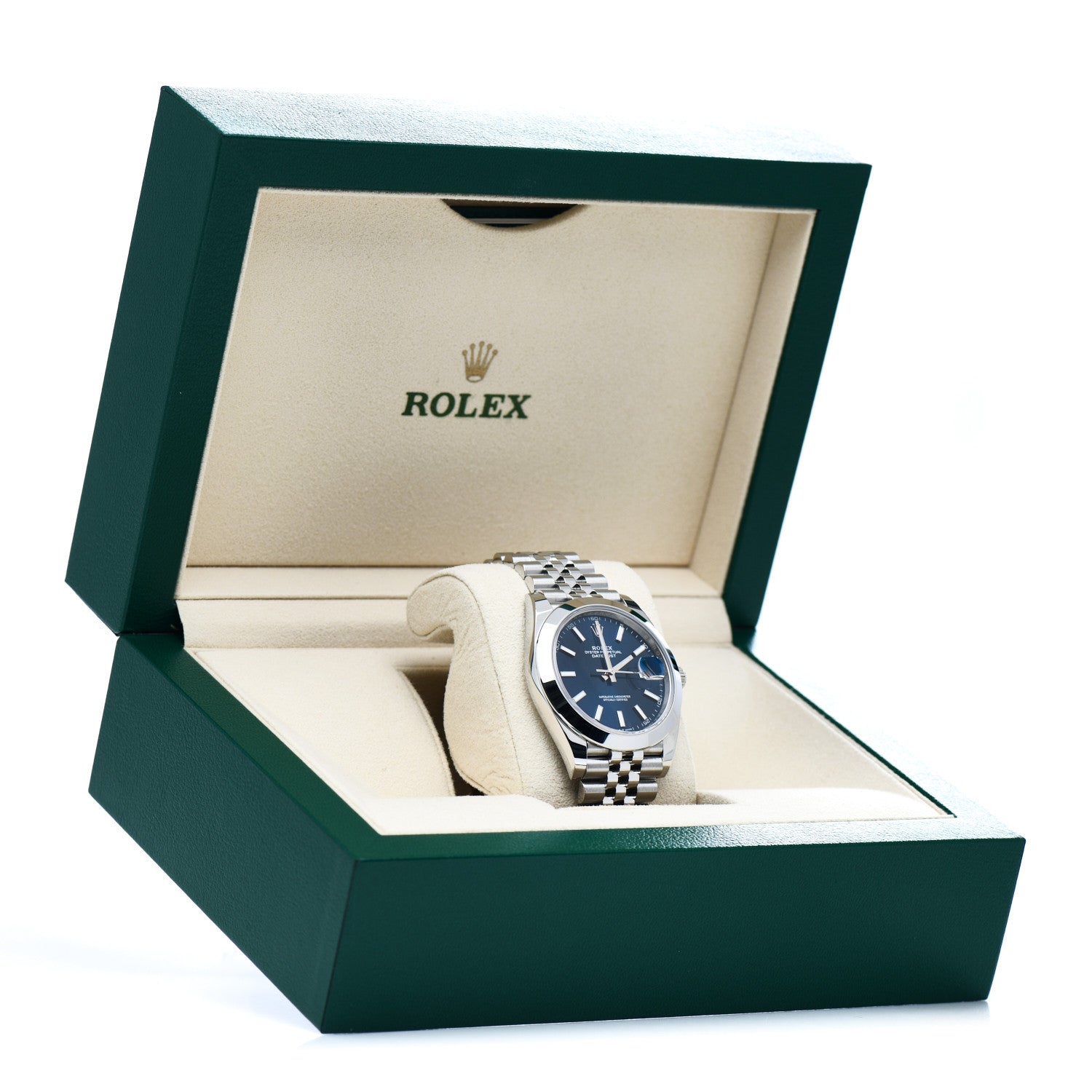 Rolex Stainless Steel 41mm Oyster Perpetual Datejust Watch Blue 126300 5 of 5