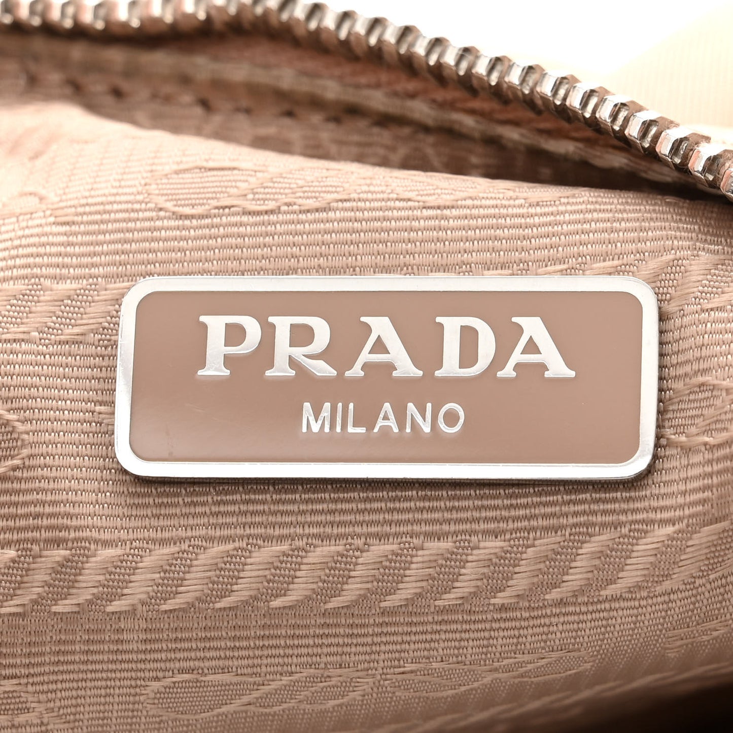 Re-Nylon Saffiano Mini Re-Edition 2005 Bag Cammeo