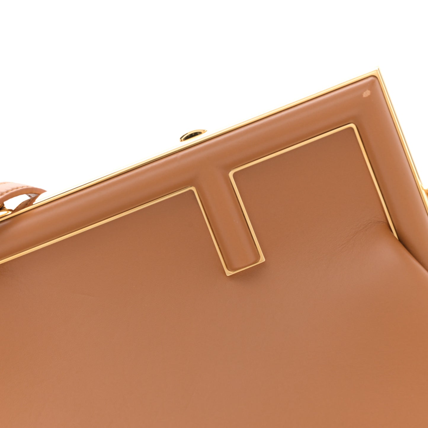 Shiny Nappa Small Fendi First Caramello