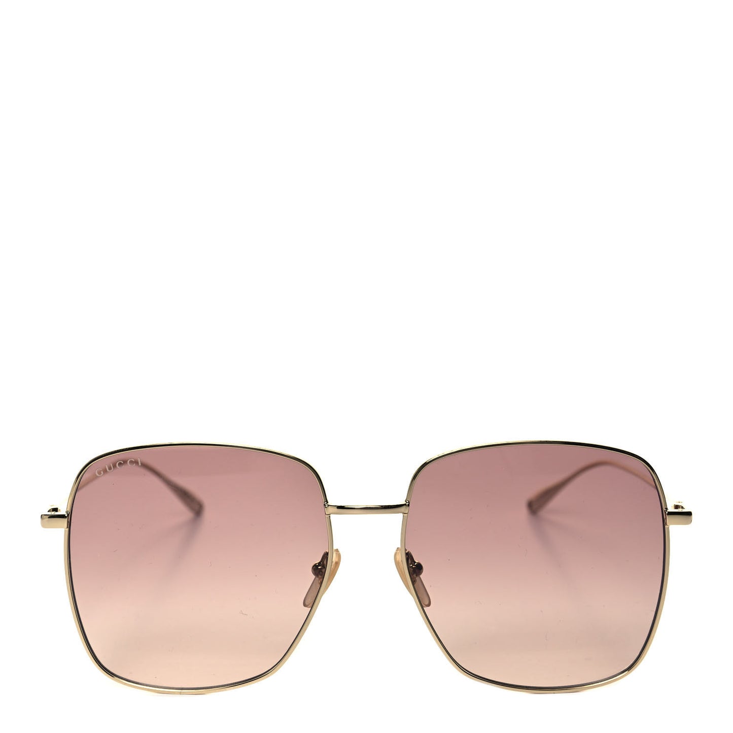Metal Fork Square Frame Sunglasses GG1031S Gold
