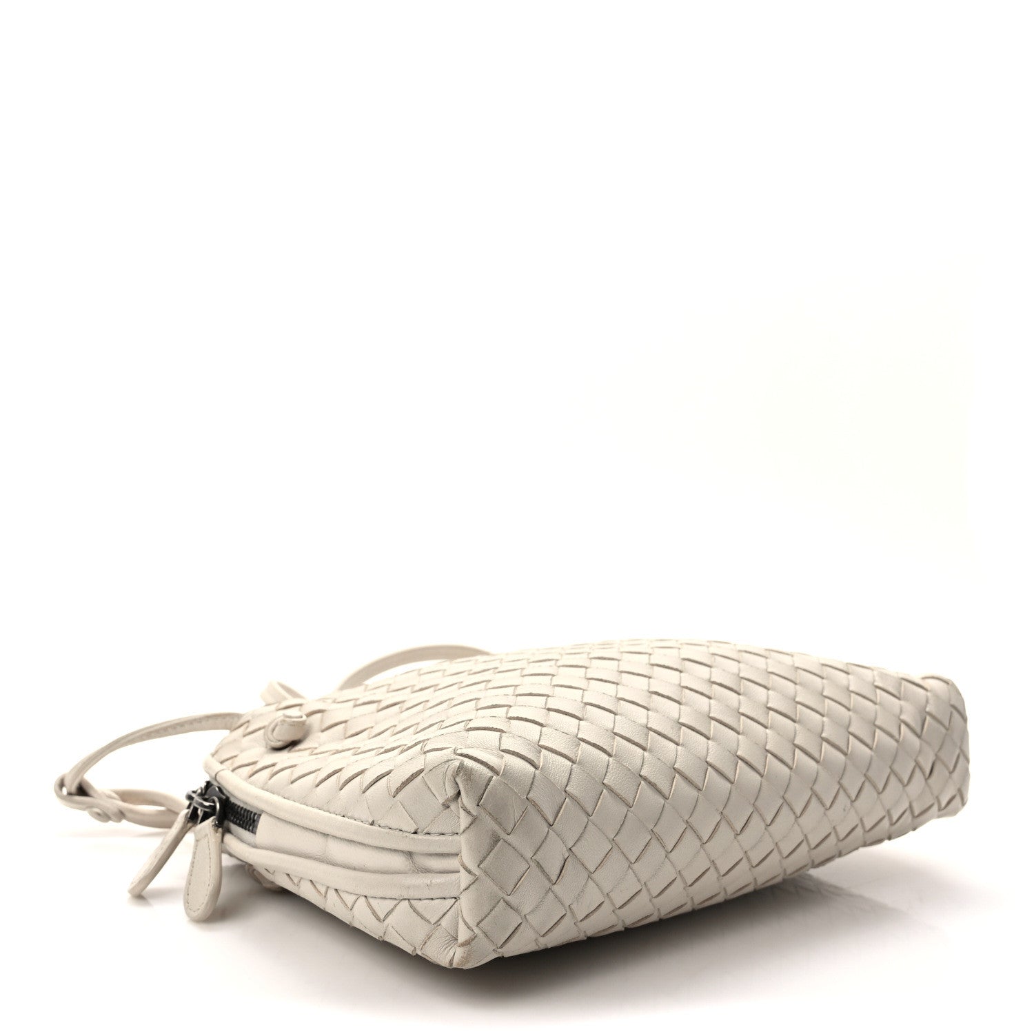Bottega Veneta Nappa Intrecciato Nodini Crossbody Messenger White 4 of 12