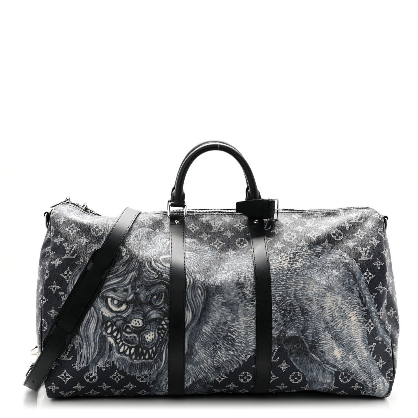 Savane Monogram Lion Chapman Keepall Bandouliere 55 Encre