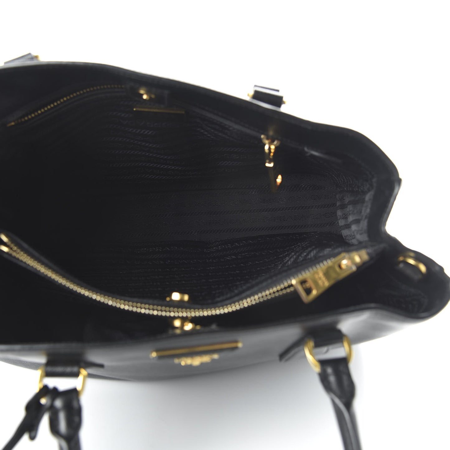 Saffiano Lux Medium Tote Black