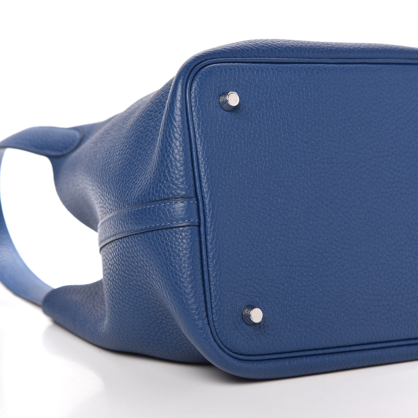 Taurillon Clemence Picotin Lock 22 MM Deep Bleu