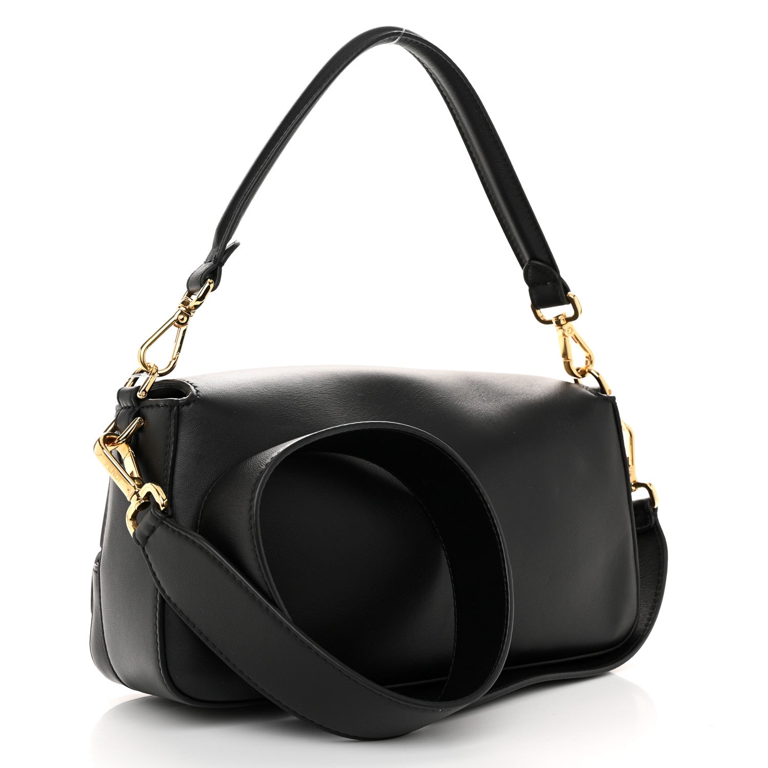 Fendi Shiny Nappa Multipocket Baguette Black 3 of 10