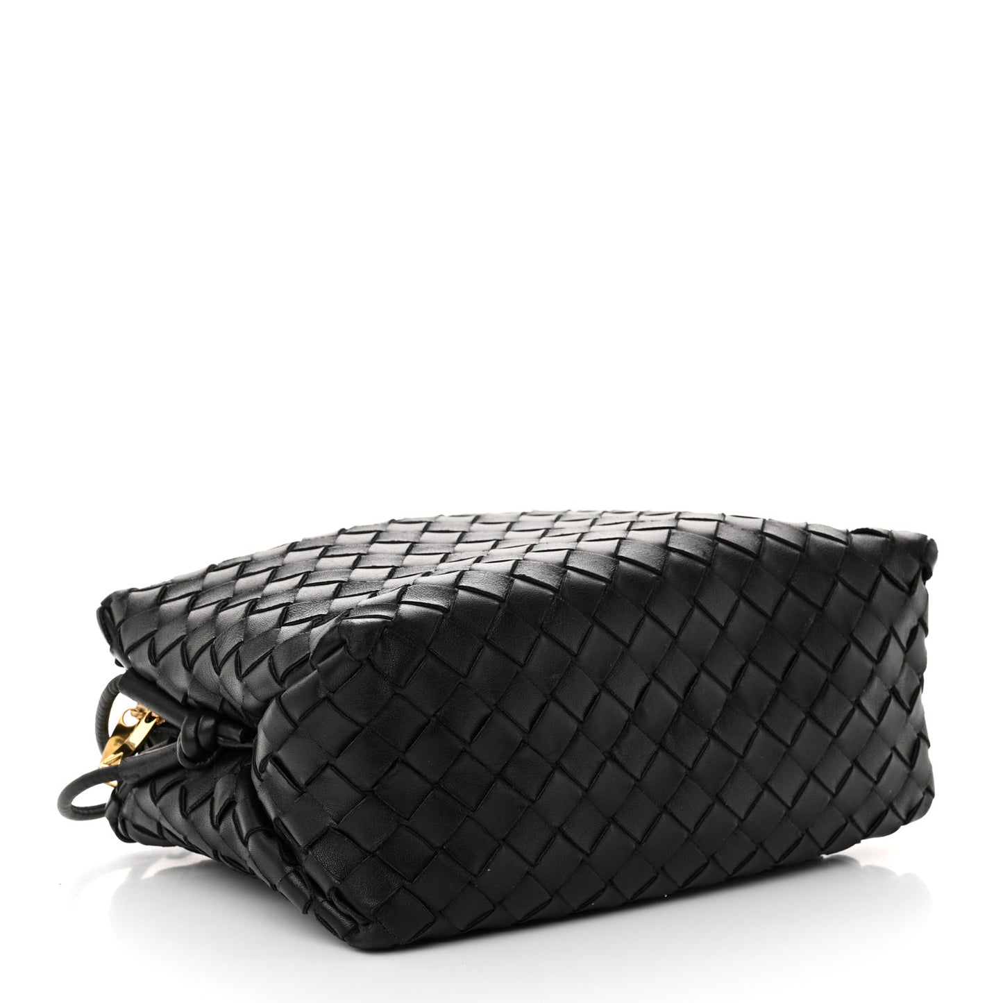 Nappa Intrecciato Medium Loop Camera Bag Black