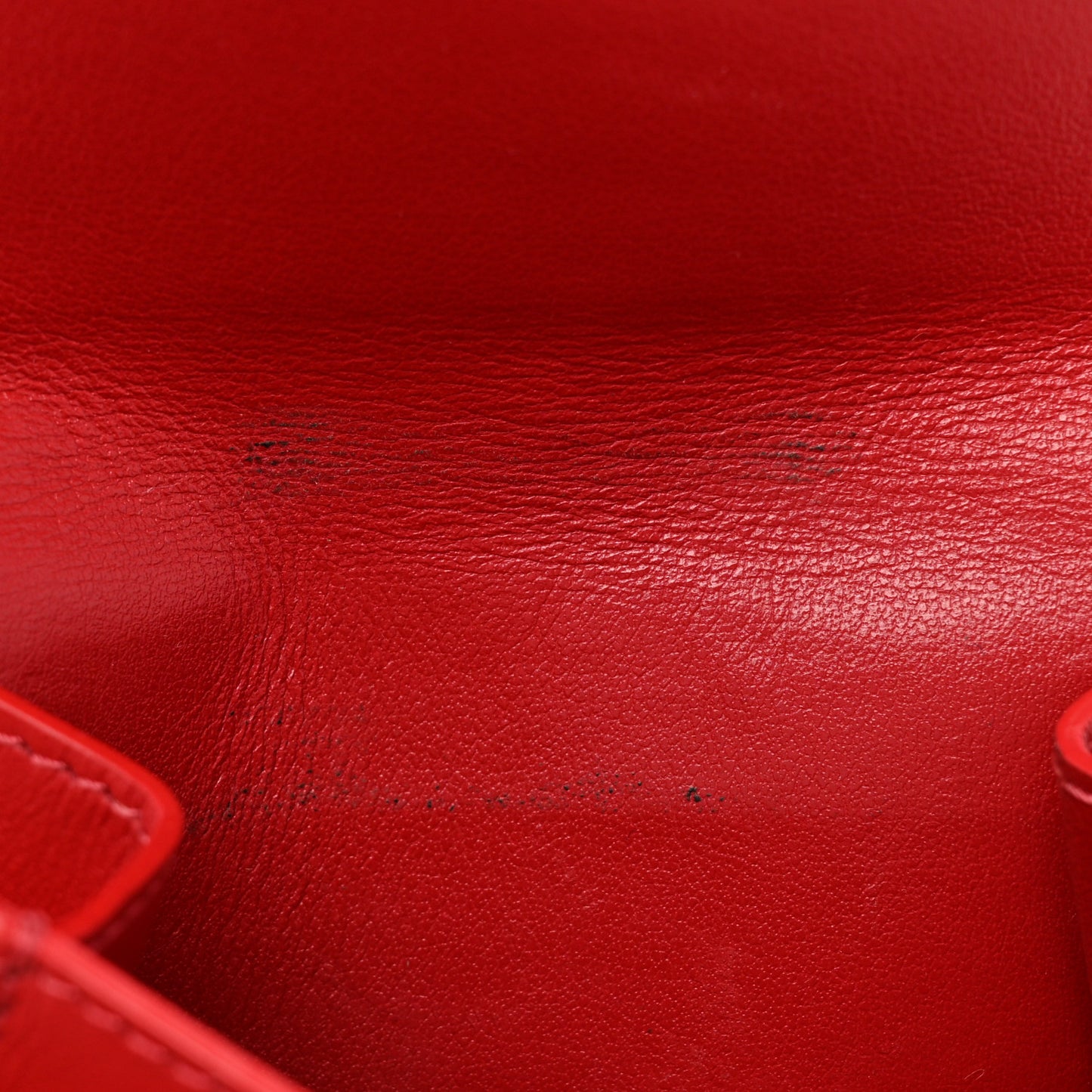 Grained Calfskin Small Multifunction Folded Wallet Red