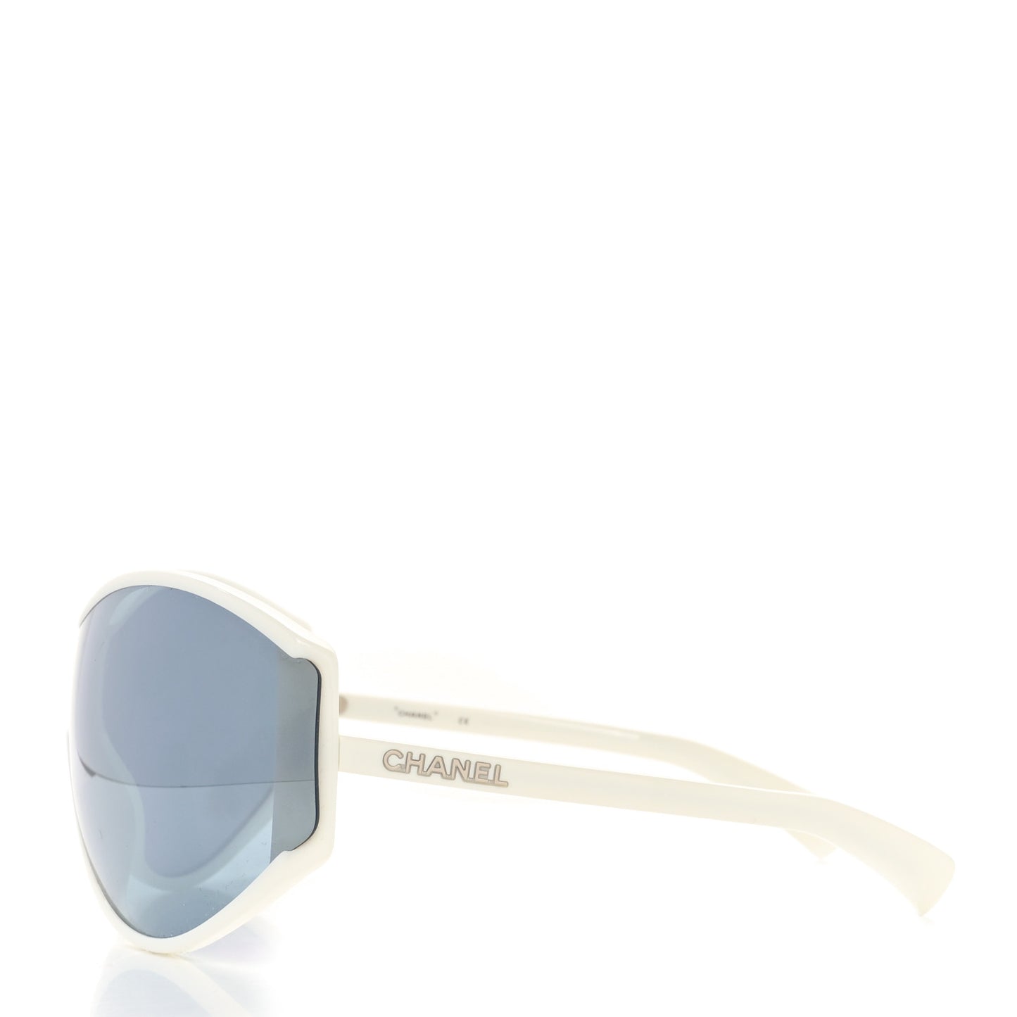 Acetate Mirror Shield Sunglasses 71475 White