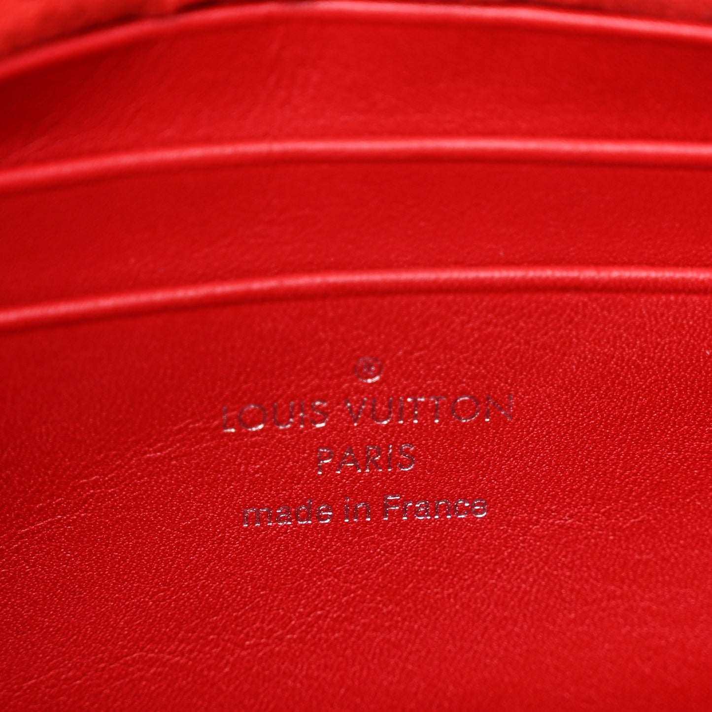 Calfskin New Wave Chain Pochette Scarlet