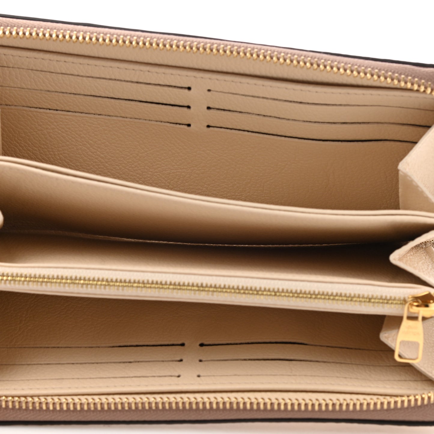 Empreinte Monogram Giant Zippy Wallet Creme Bois De Rose
