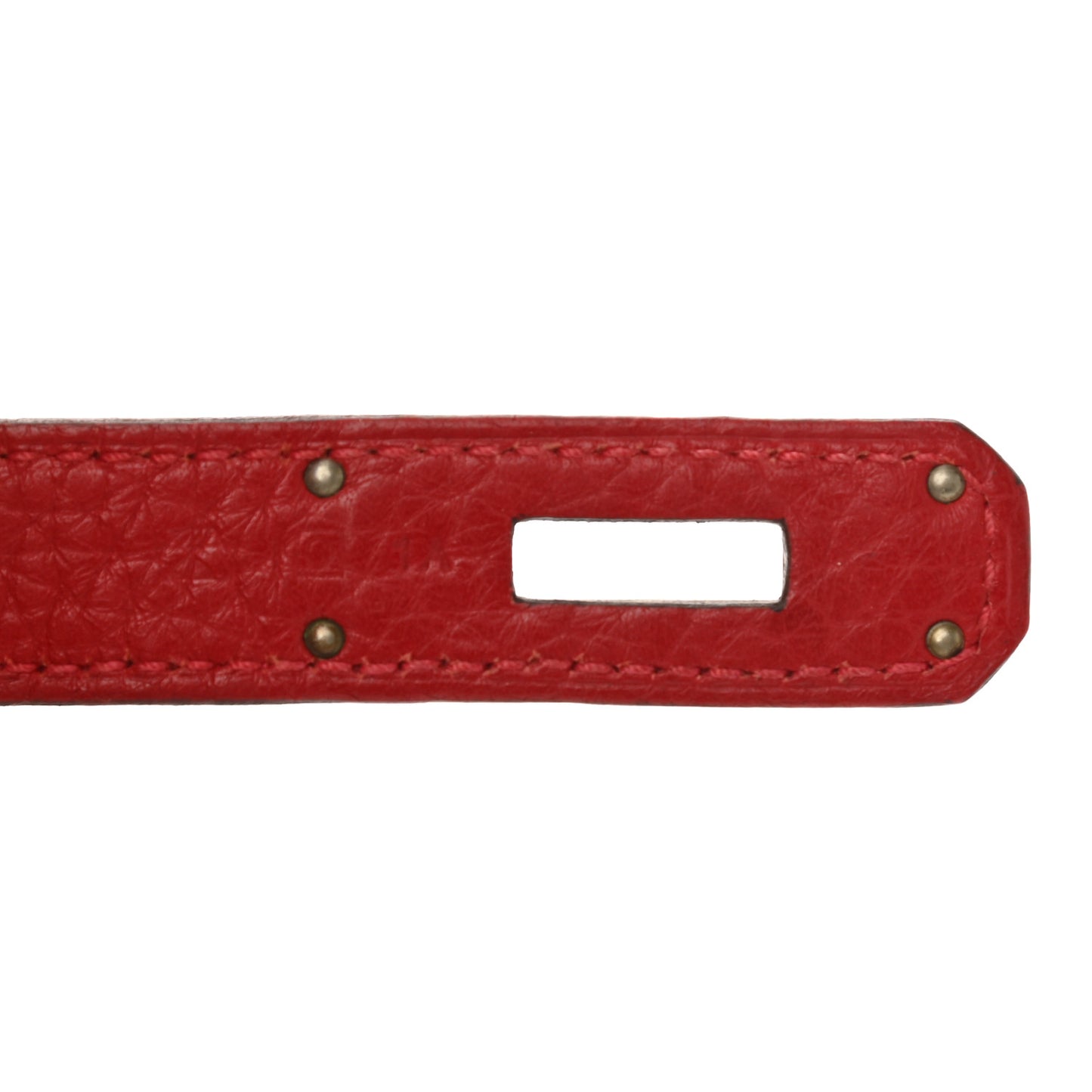 Taurillon Clemence Birkin 30 Rouge Casaque