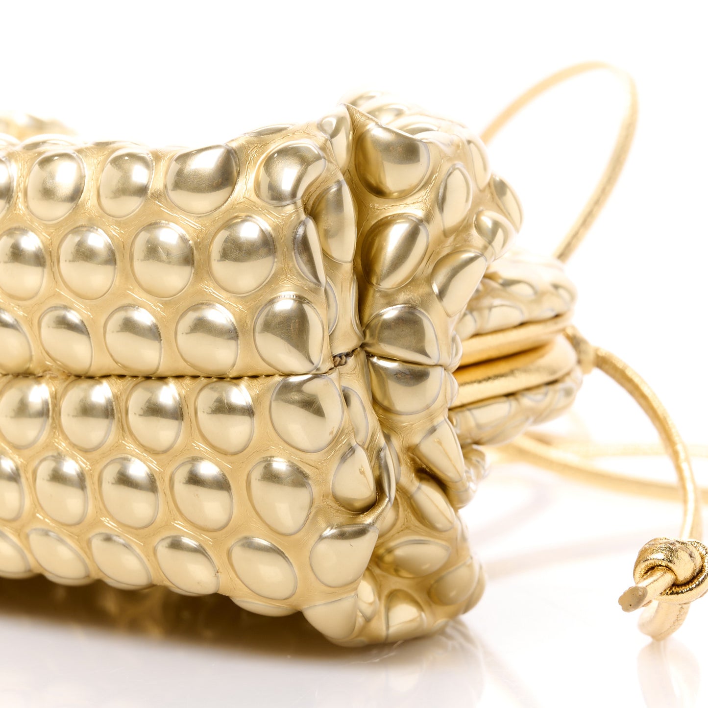 Metallic Fabric Bubble Wrap The Mini Pouch Gold