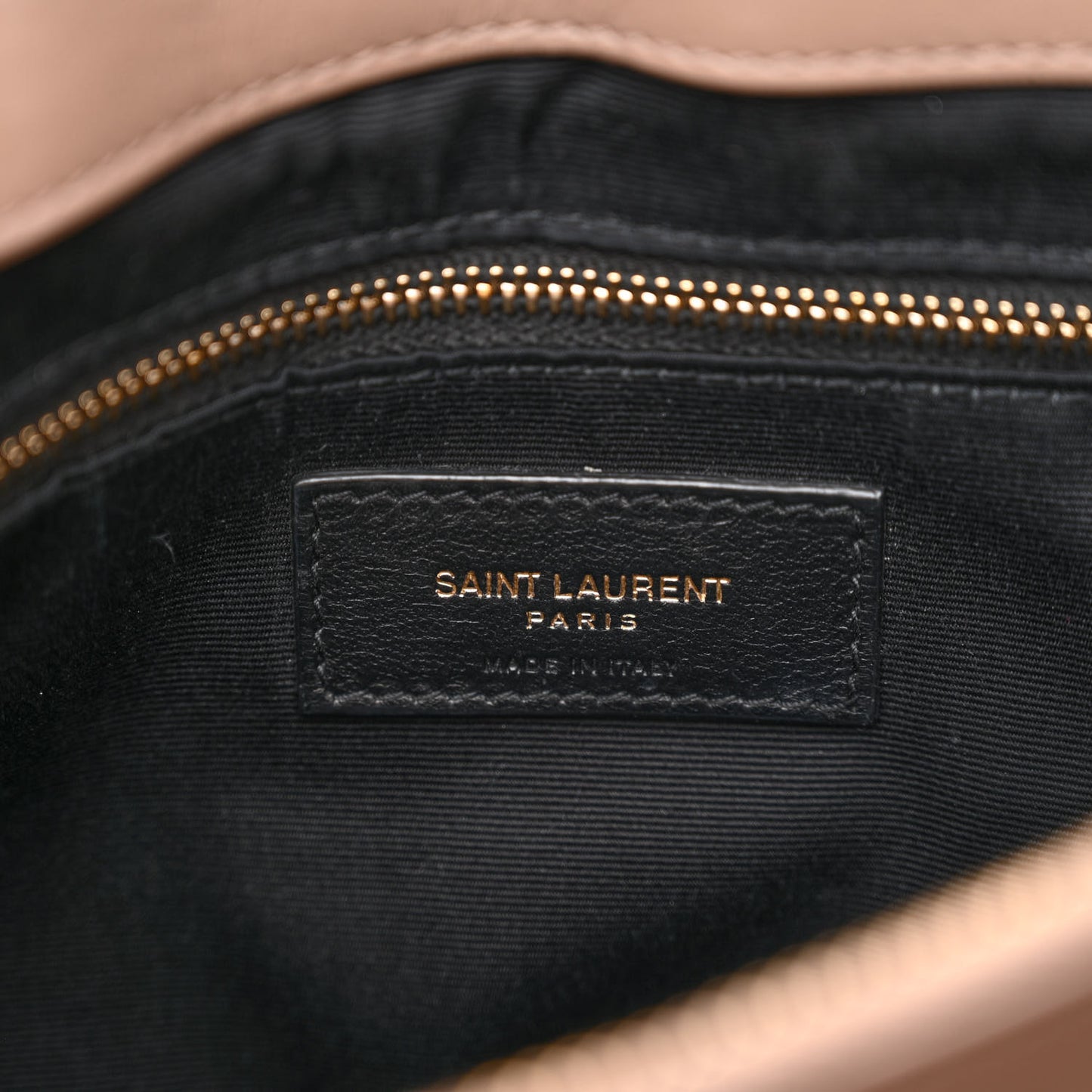 Calfskin Y Quilted Monogram Medium Loulou Chain Satchel Taupe