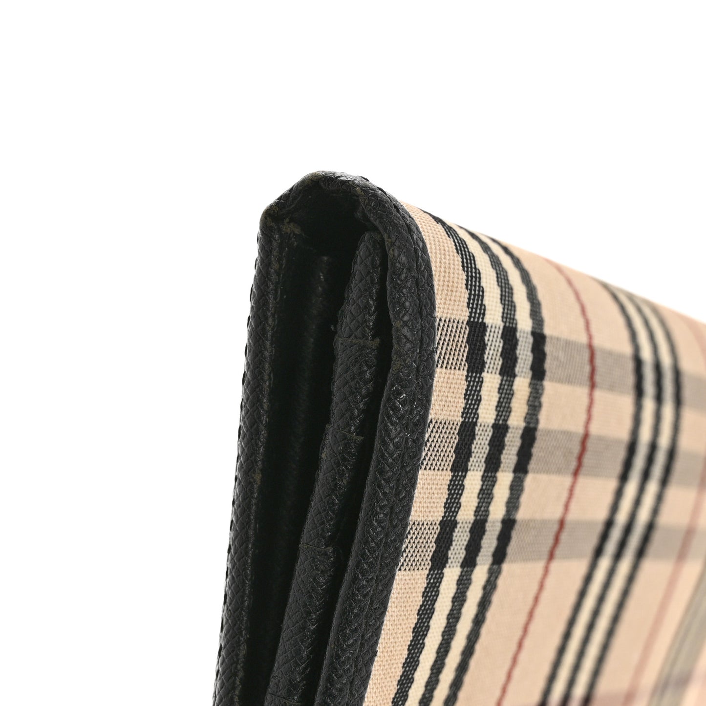 House Check Continental Wallet Black