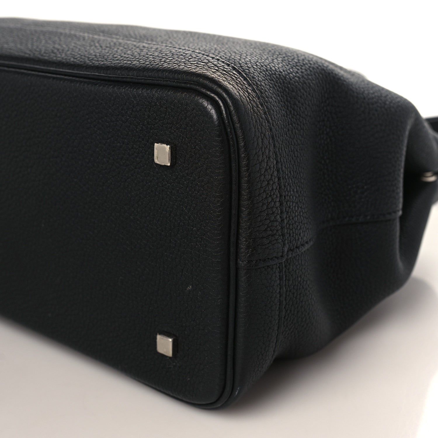 Moynat Taurillon Blush Calfskin Gabby MM Black 10 of 11