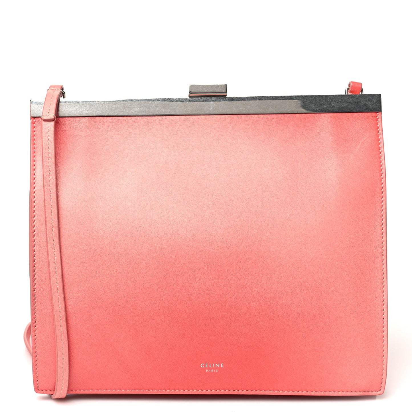 Smooth Calfskin Mini Clasp Bag Pink