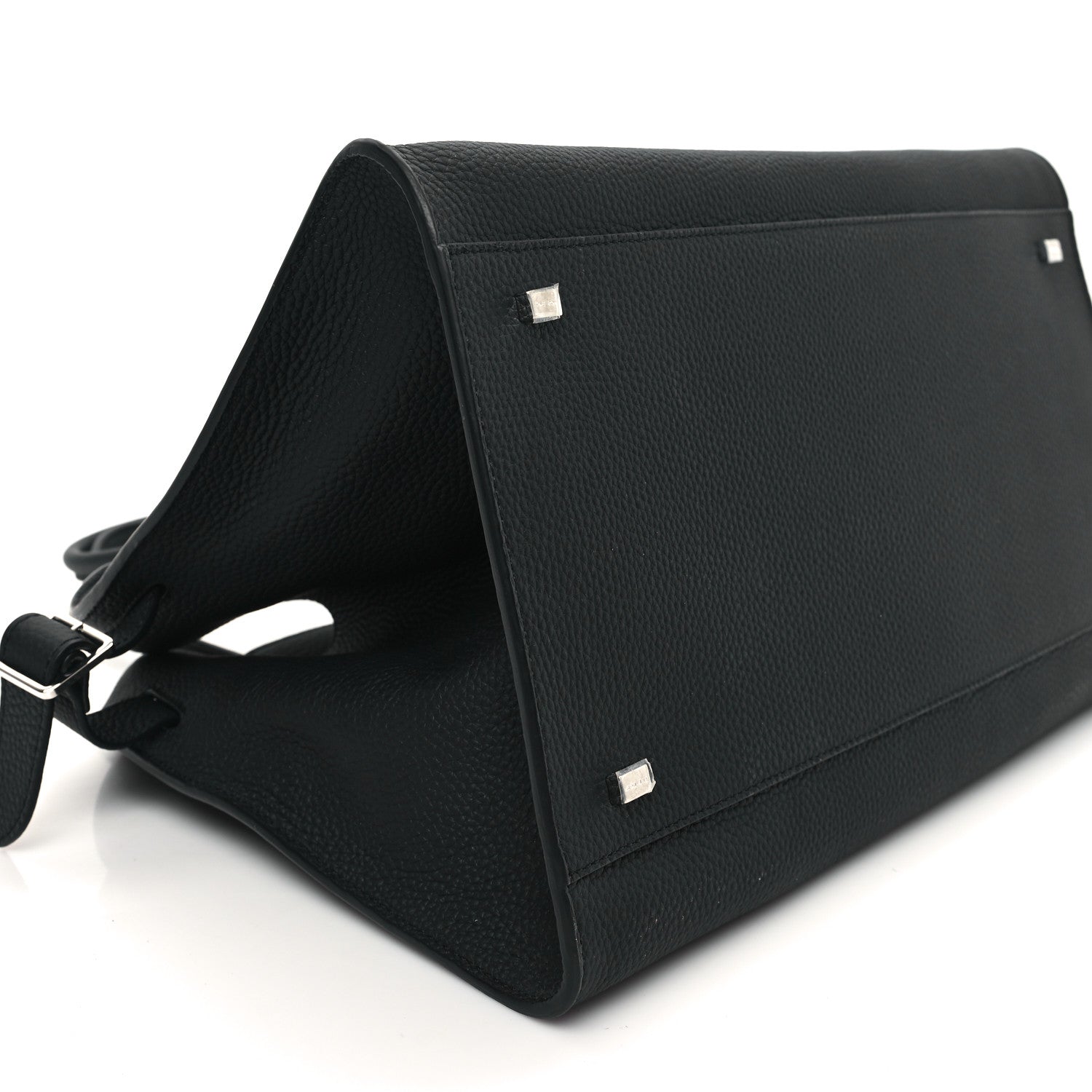 The Row Matte Grained Calfskin Soft Margaux 15 Black 8 of 10